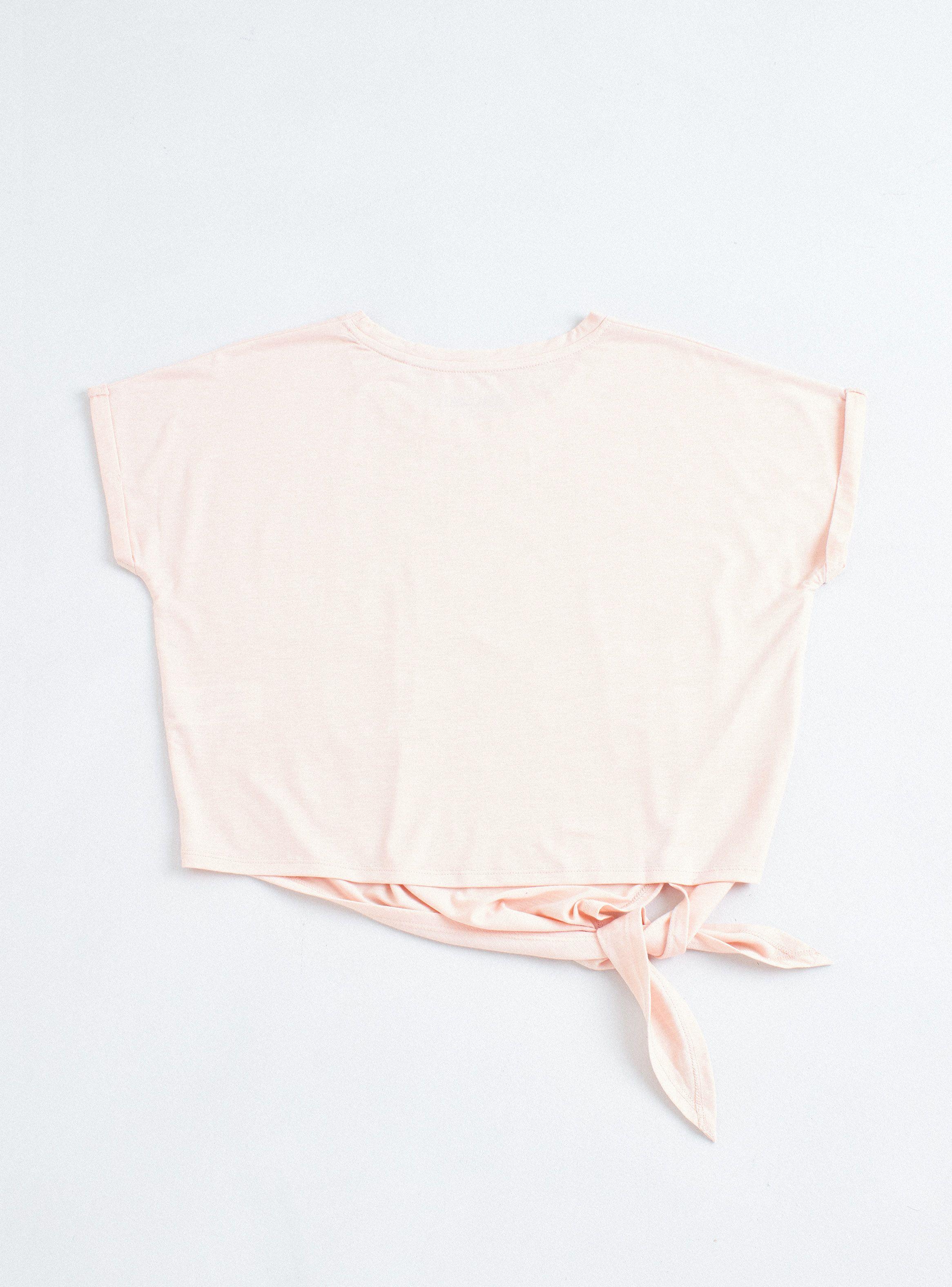 Polera Amarra Manga Corta Print Niña-1