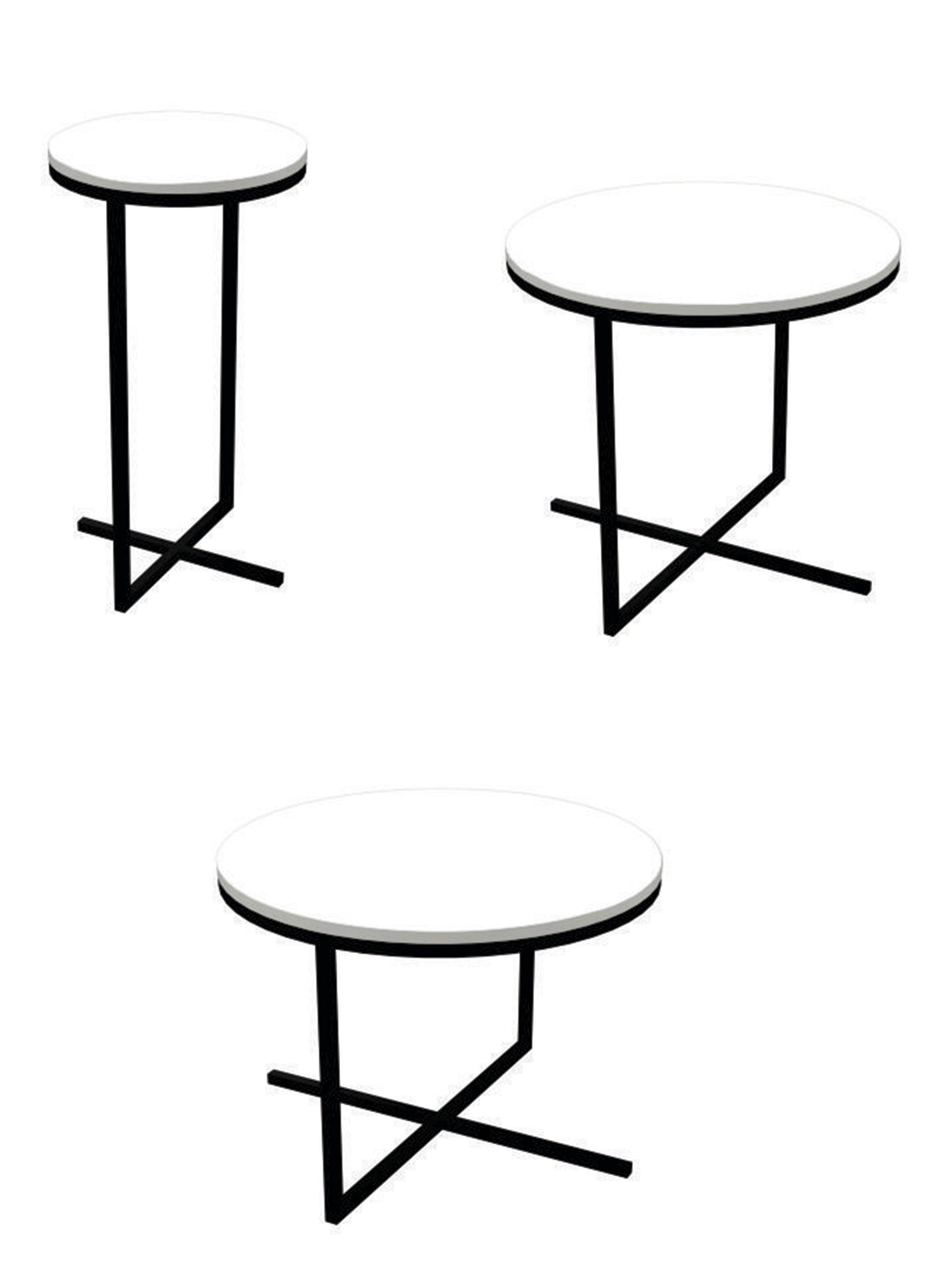 Set 3 Mesas de Centro Volpi-2