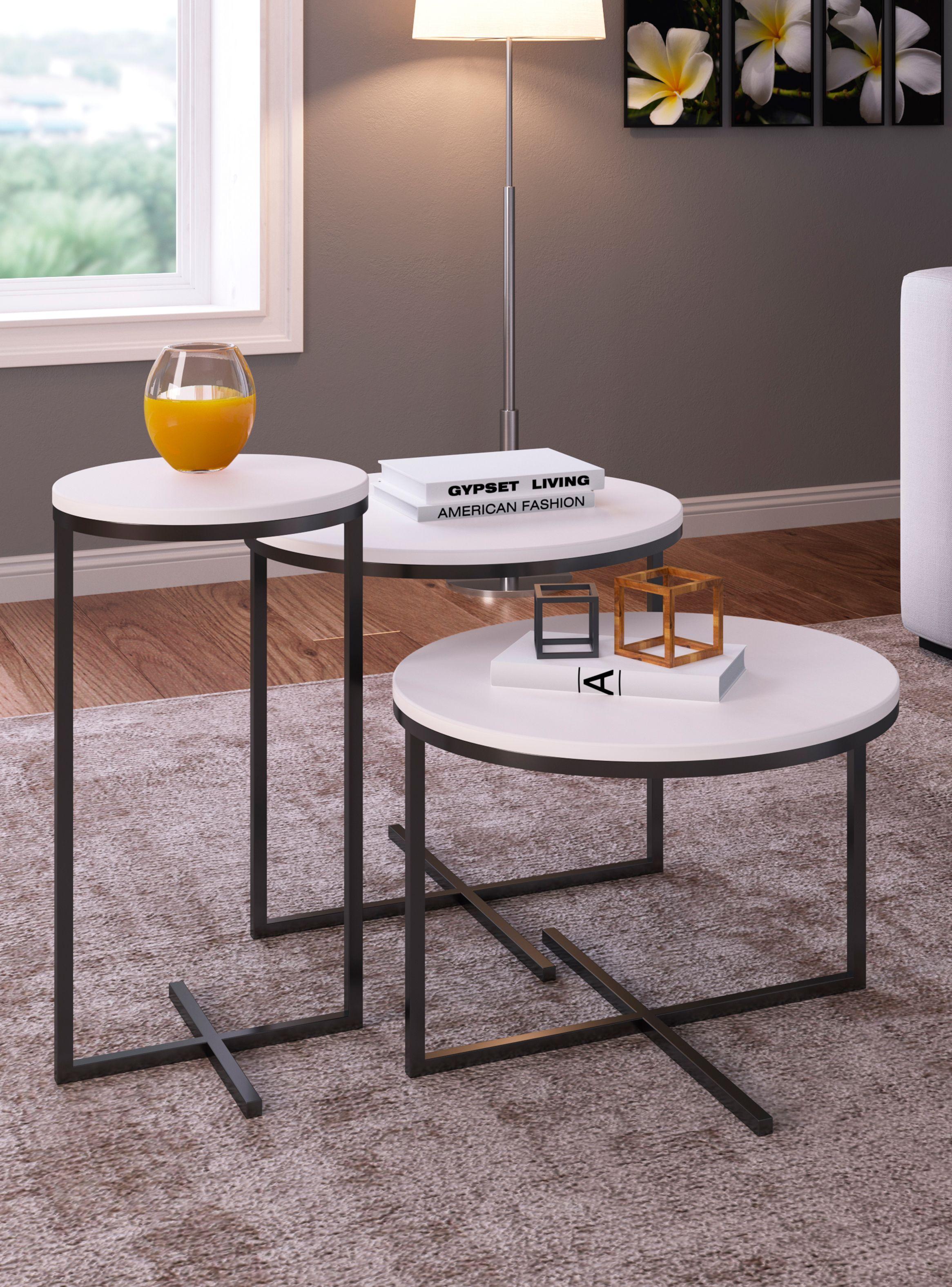 Set 3 Mesas de Centro Volpi-0