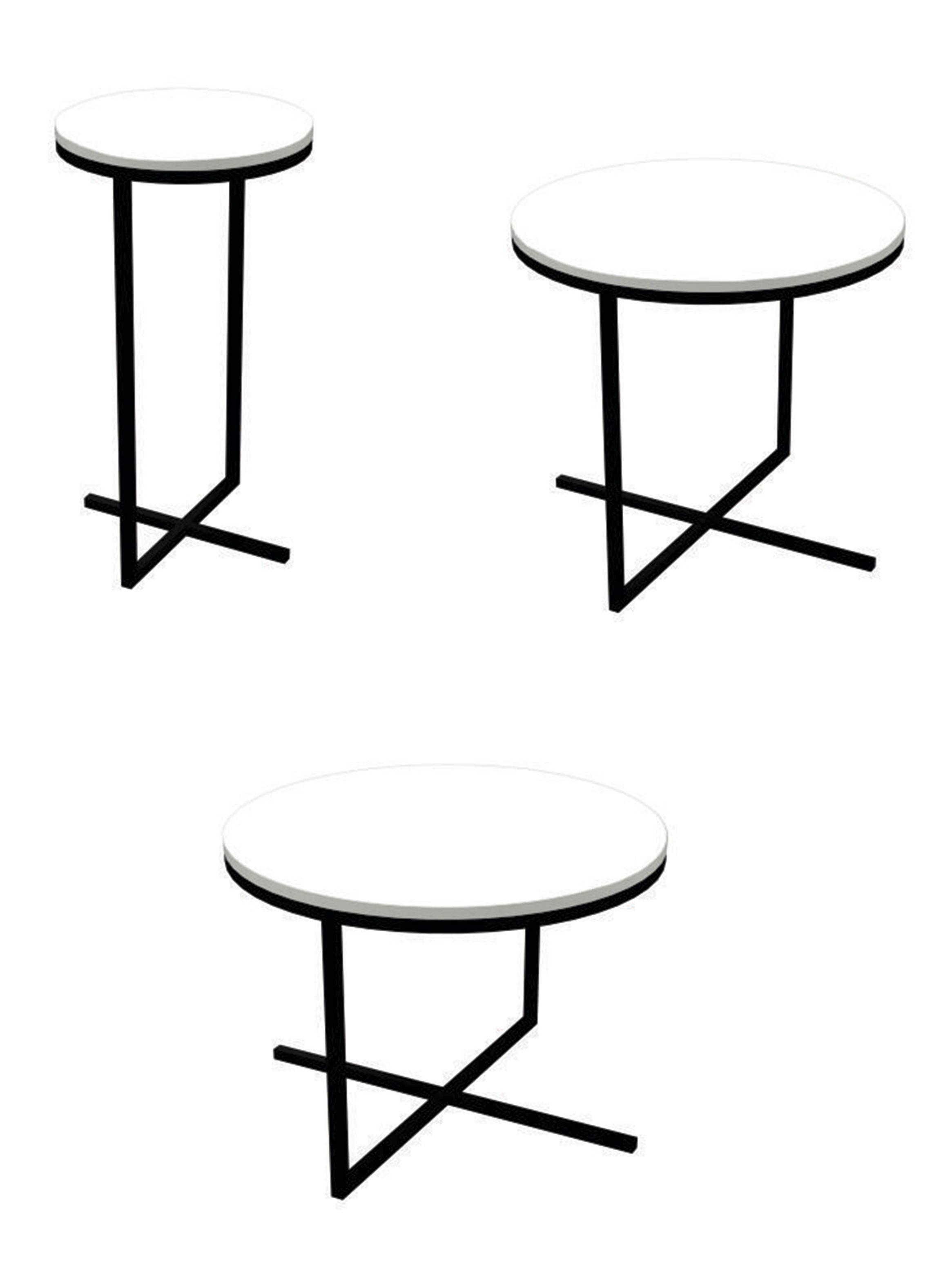 Set de 3 Mesas de Centro Volpi-2