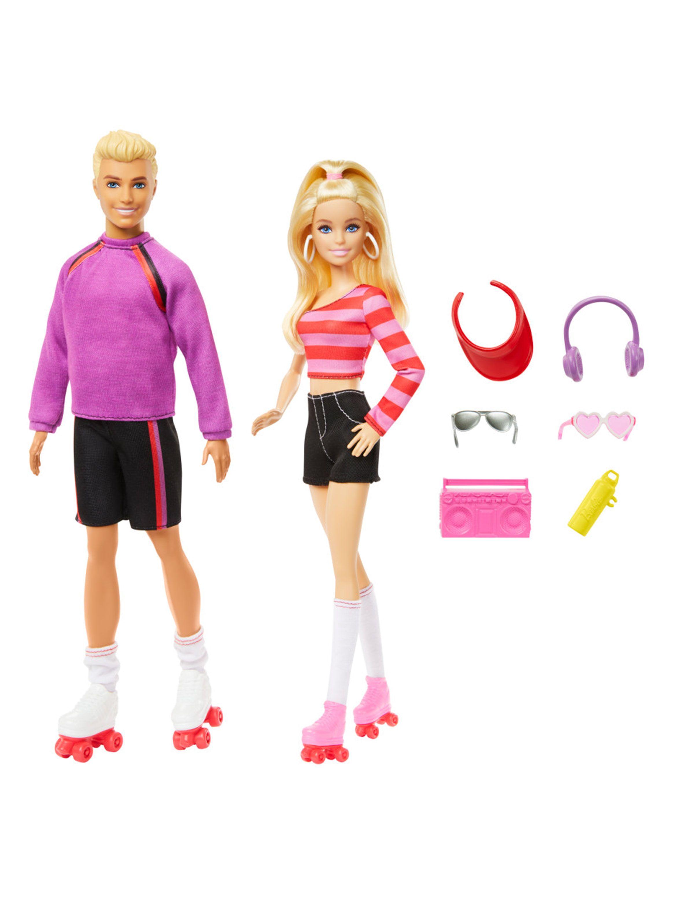 Muñecos Barbie y Ken en Patines 65 Aniversario Fashionista-1