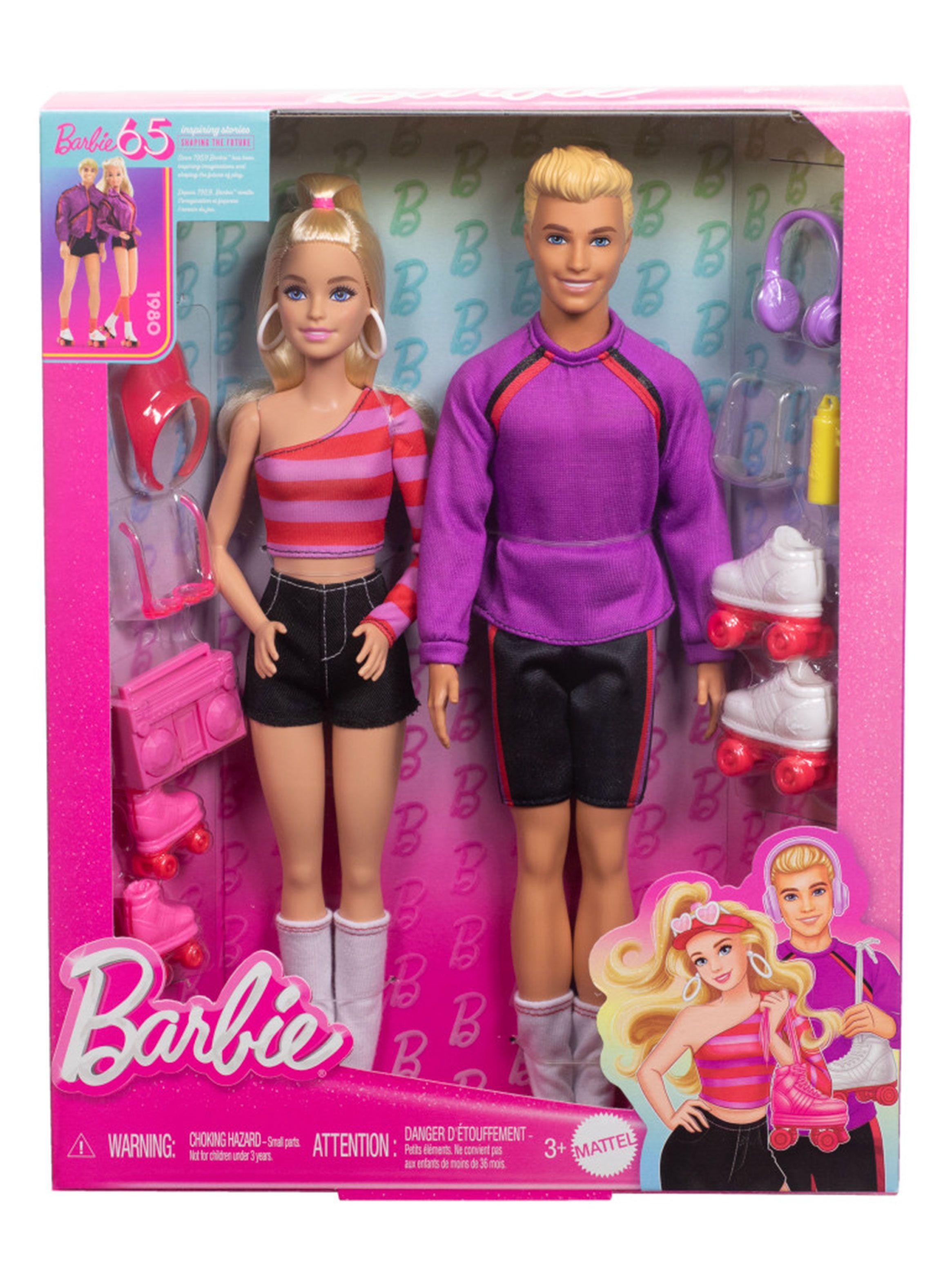 Muñecos Barbie y Ken en Patines 65 Aniversario Fashionista-4