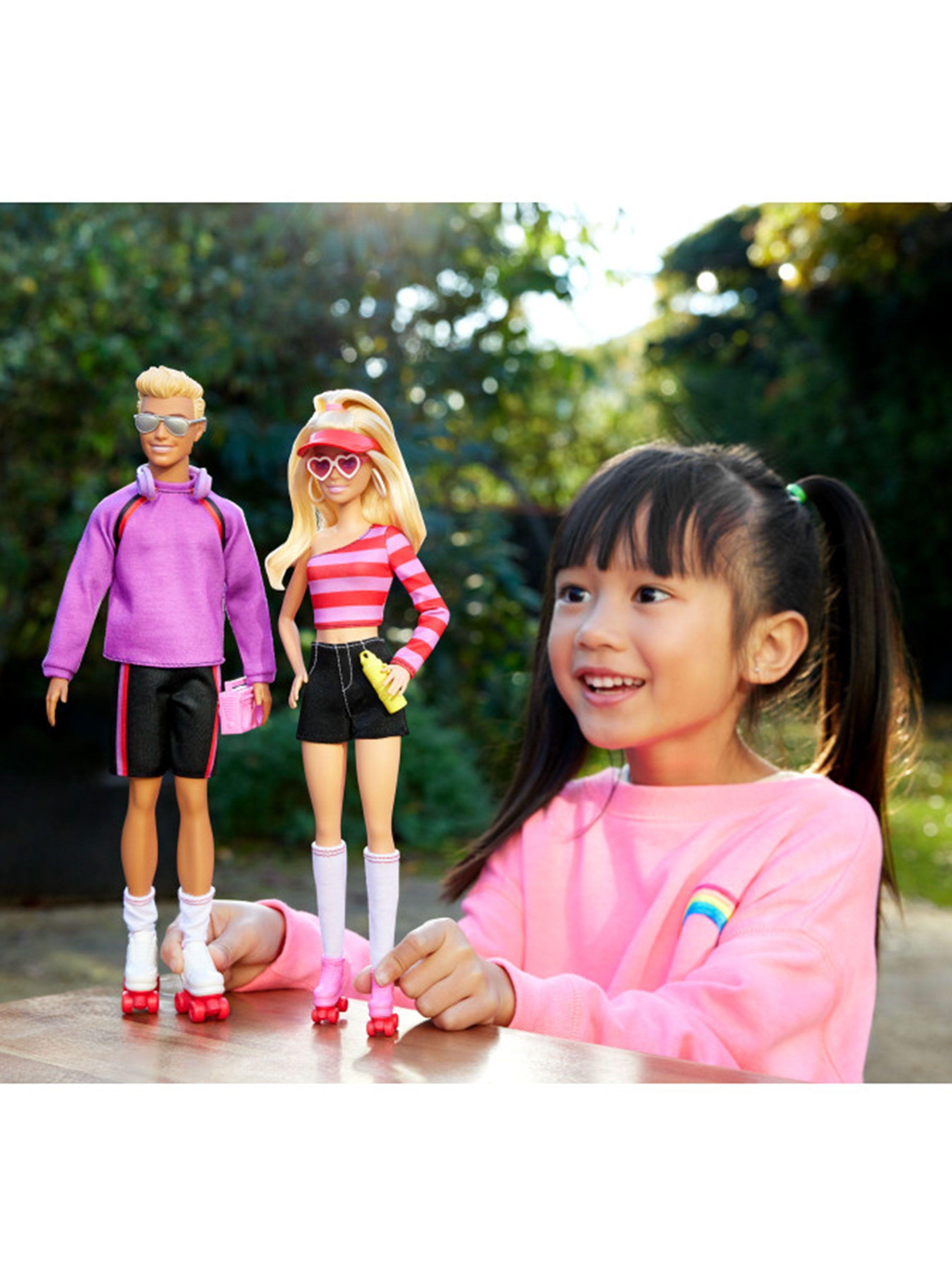 Muñecos Barbie y Ken en Patines 65 Aniversario Fashionista-5