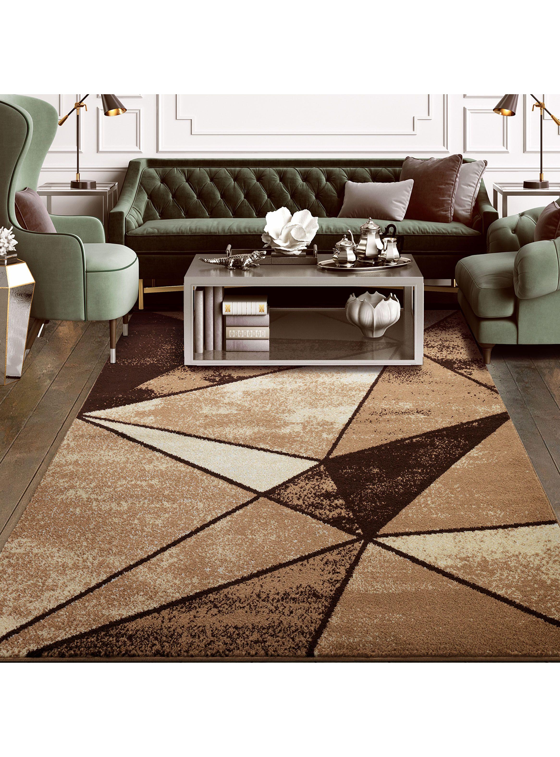 Alfombra Amigo 160 x 230 cm Beige Geométrico-2