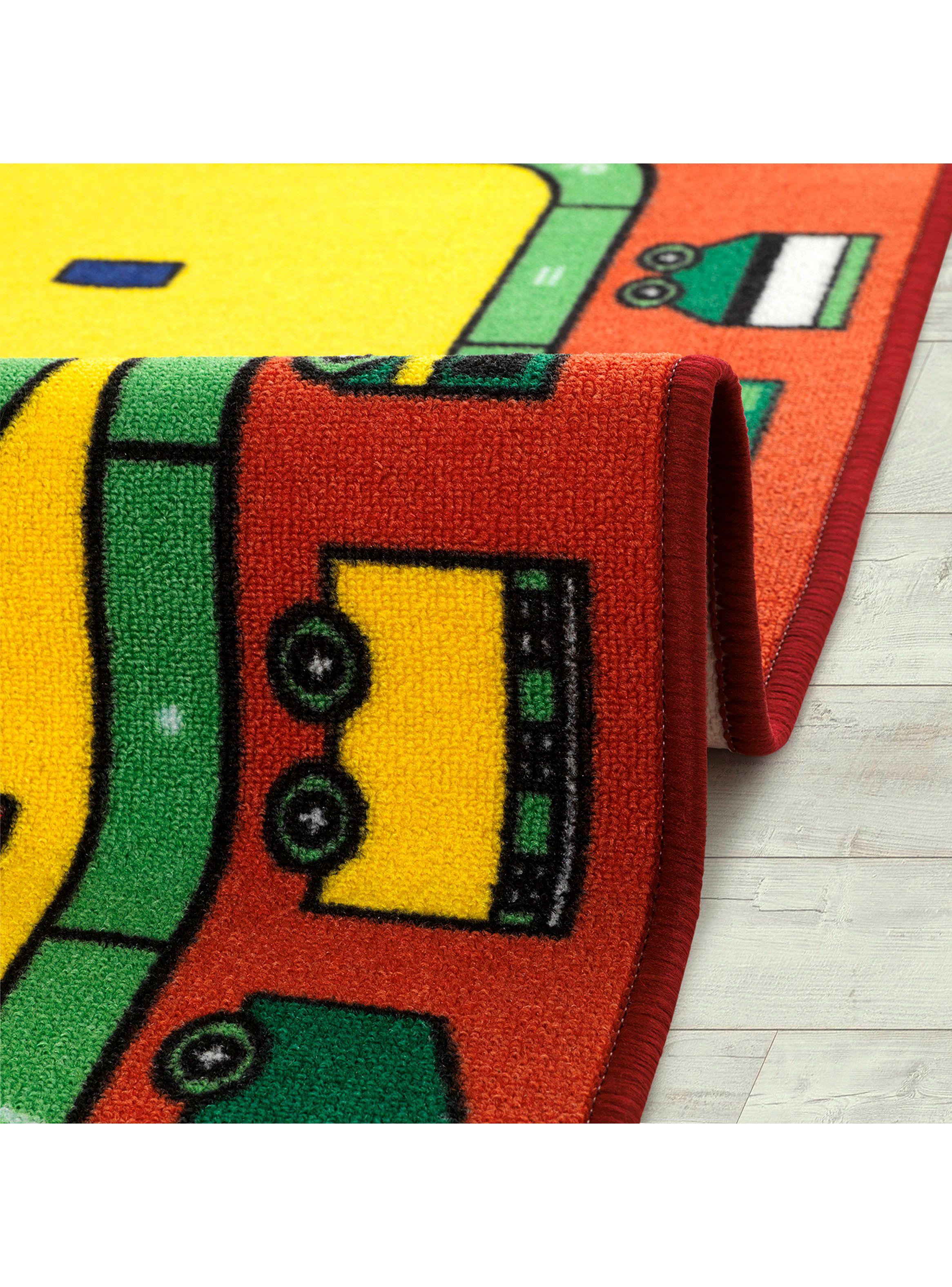 Alfombra Infantil 100 x 160 cm Roja-1