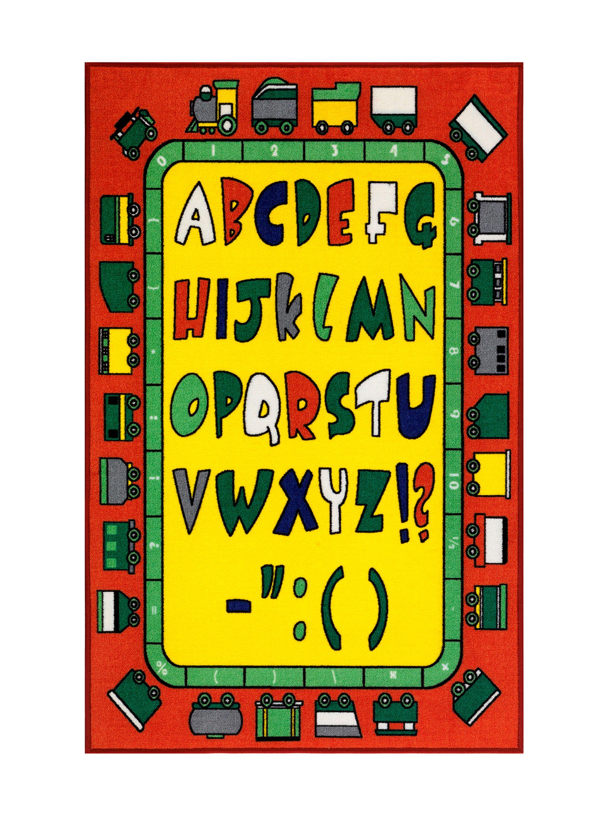 Alfombra Infantil 100 x 160 cm Roja-0