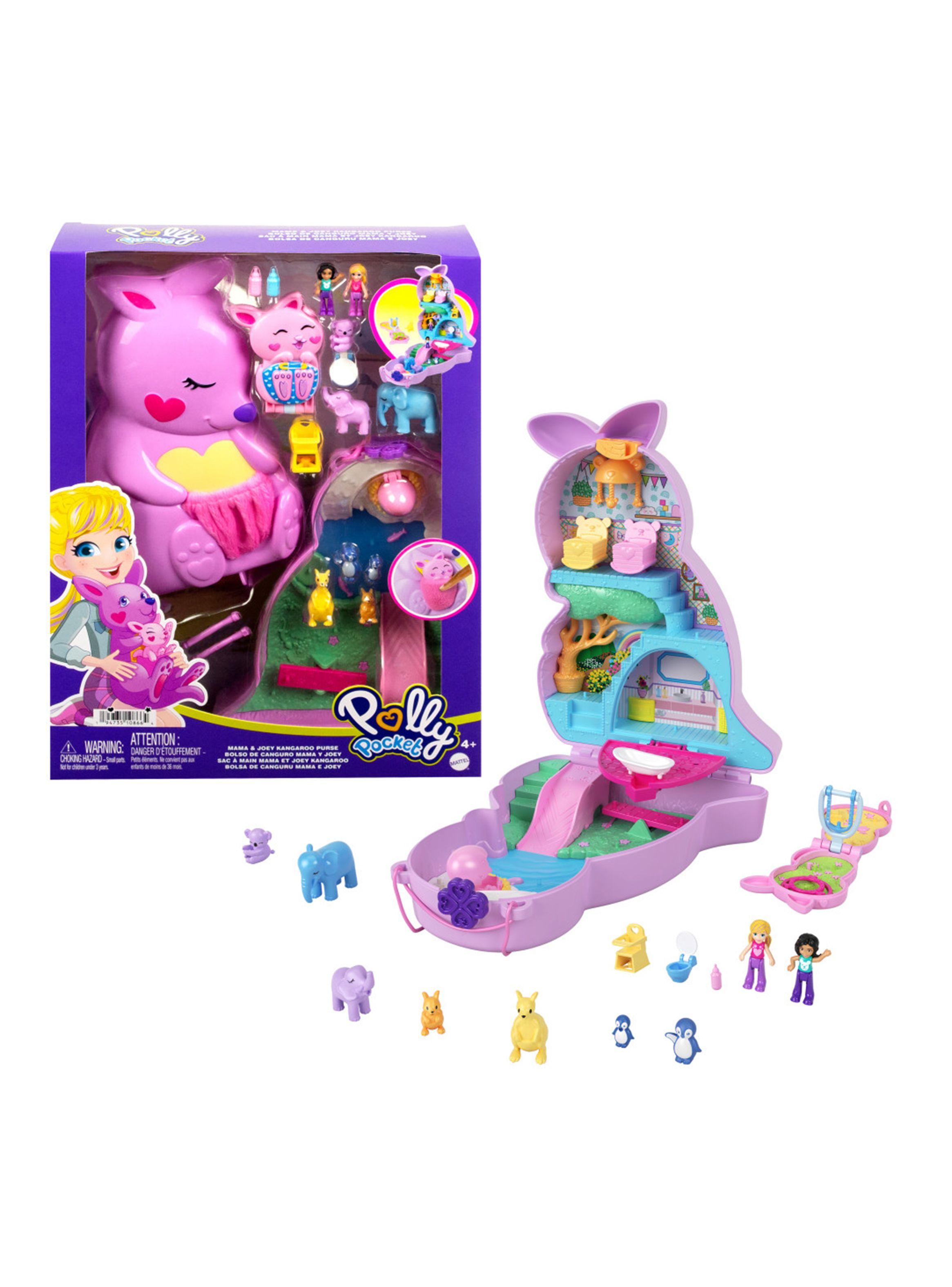 Set de Juego Compacto de Bolsa de Canguro Original Mattel-0