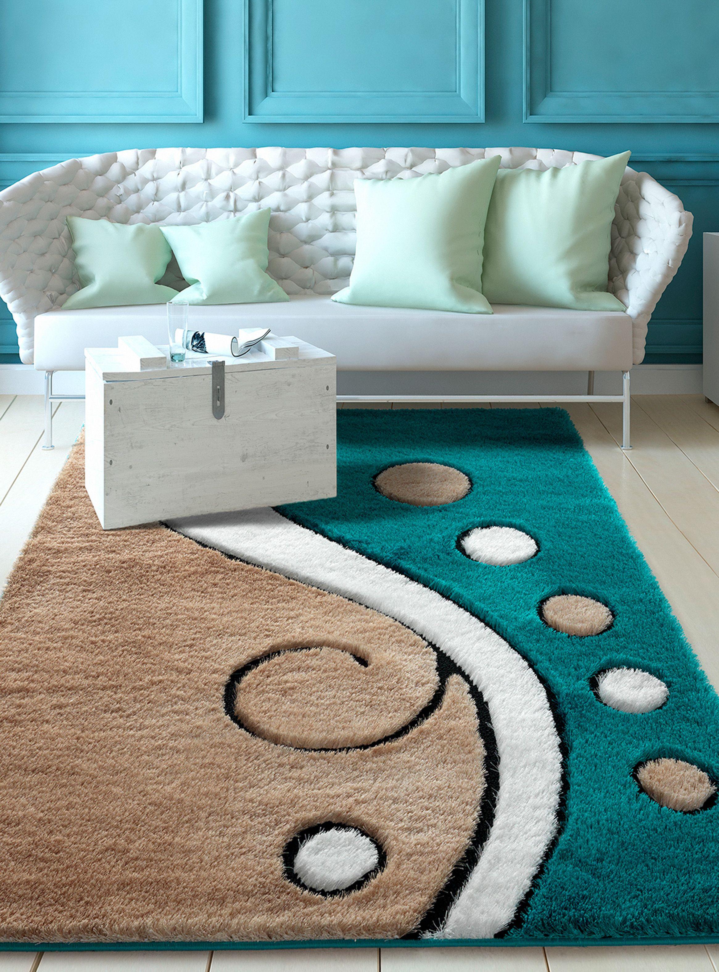 Alfombra 150 x 200 cm Exclusive D2 Turquesa-2