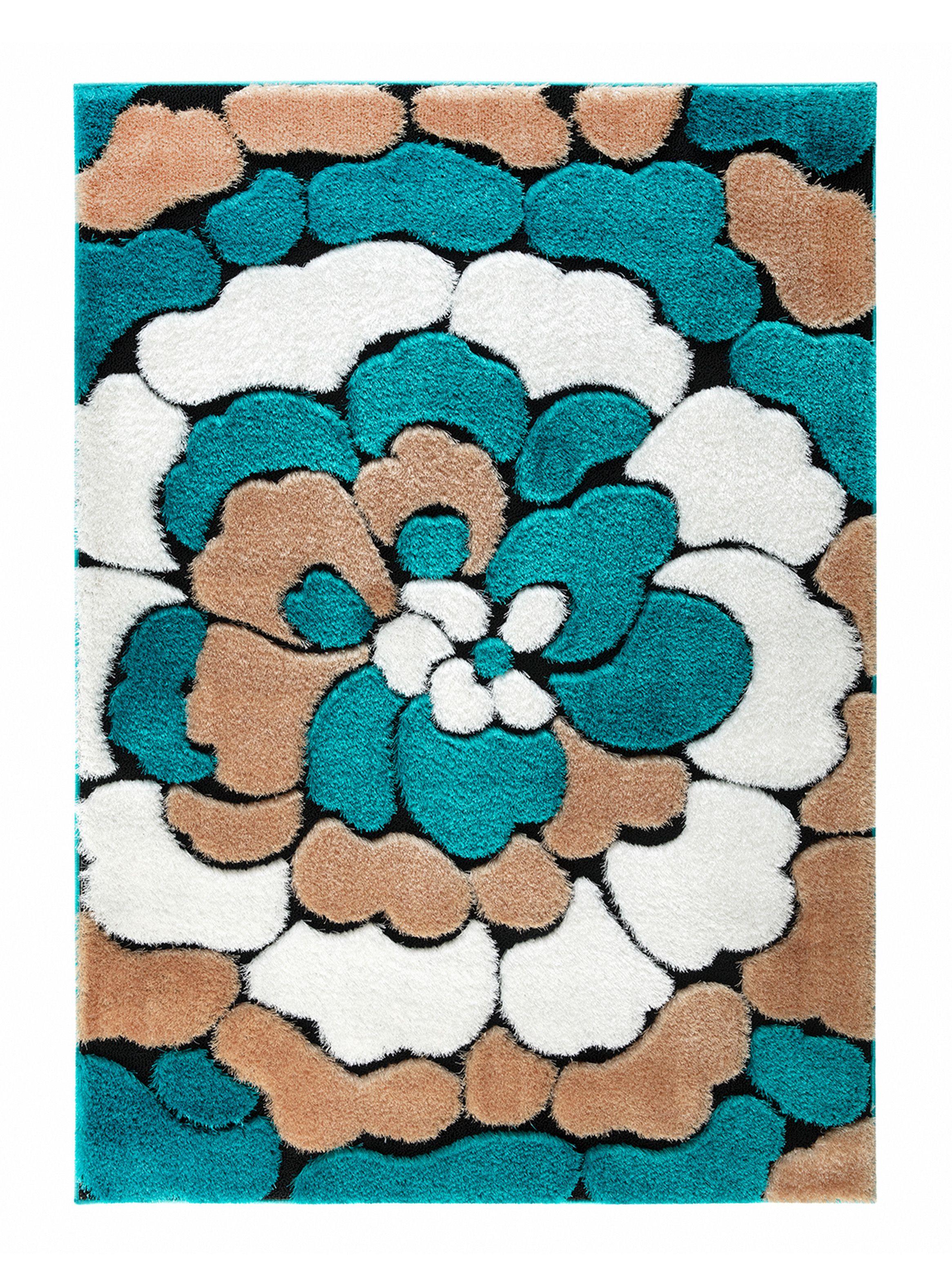 Alfombra 150 x 200 cm Exclusive D4 Turquesa-0