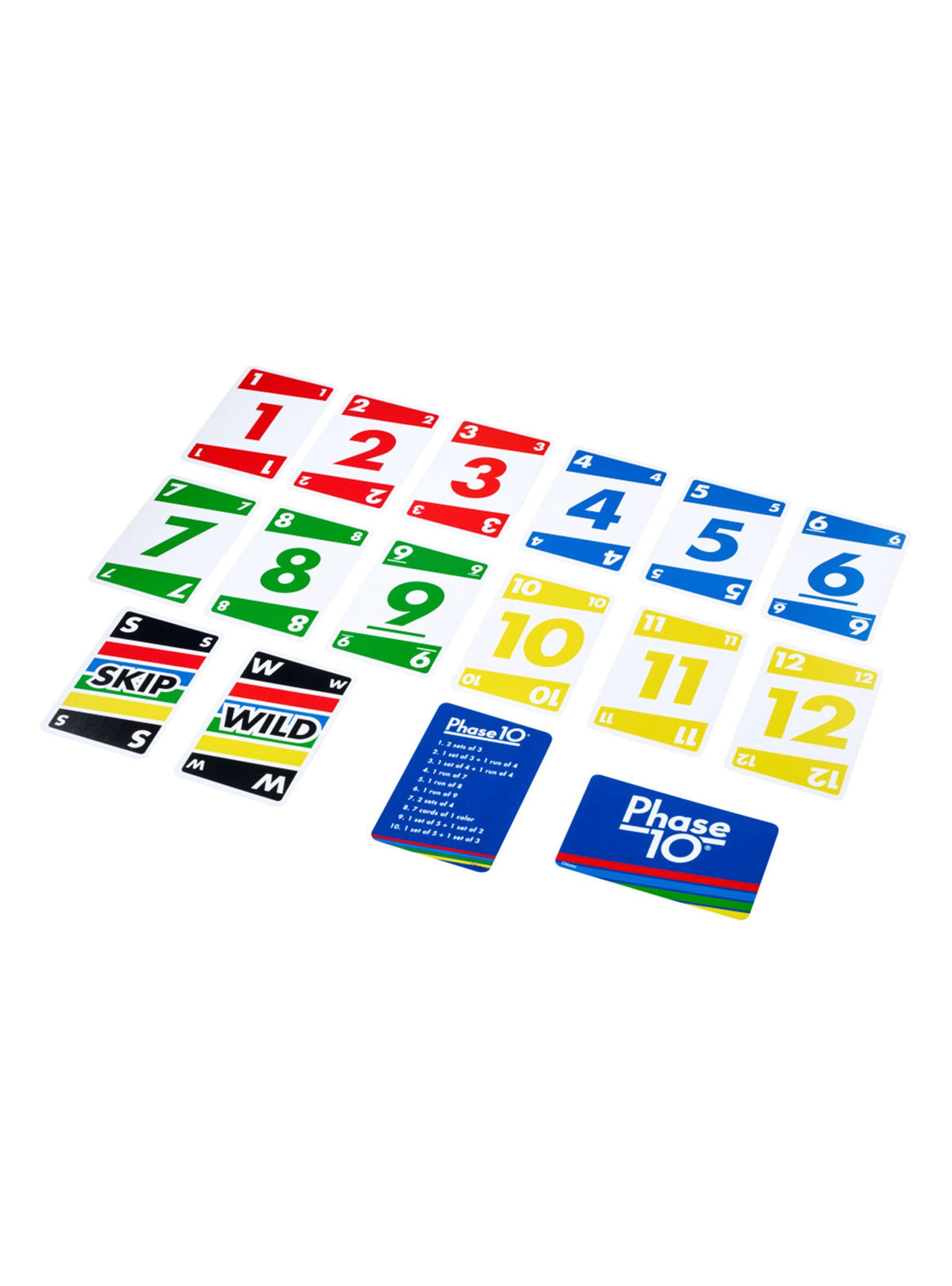 Juego de Cartas Desafía la Diversión Phase 10-1
