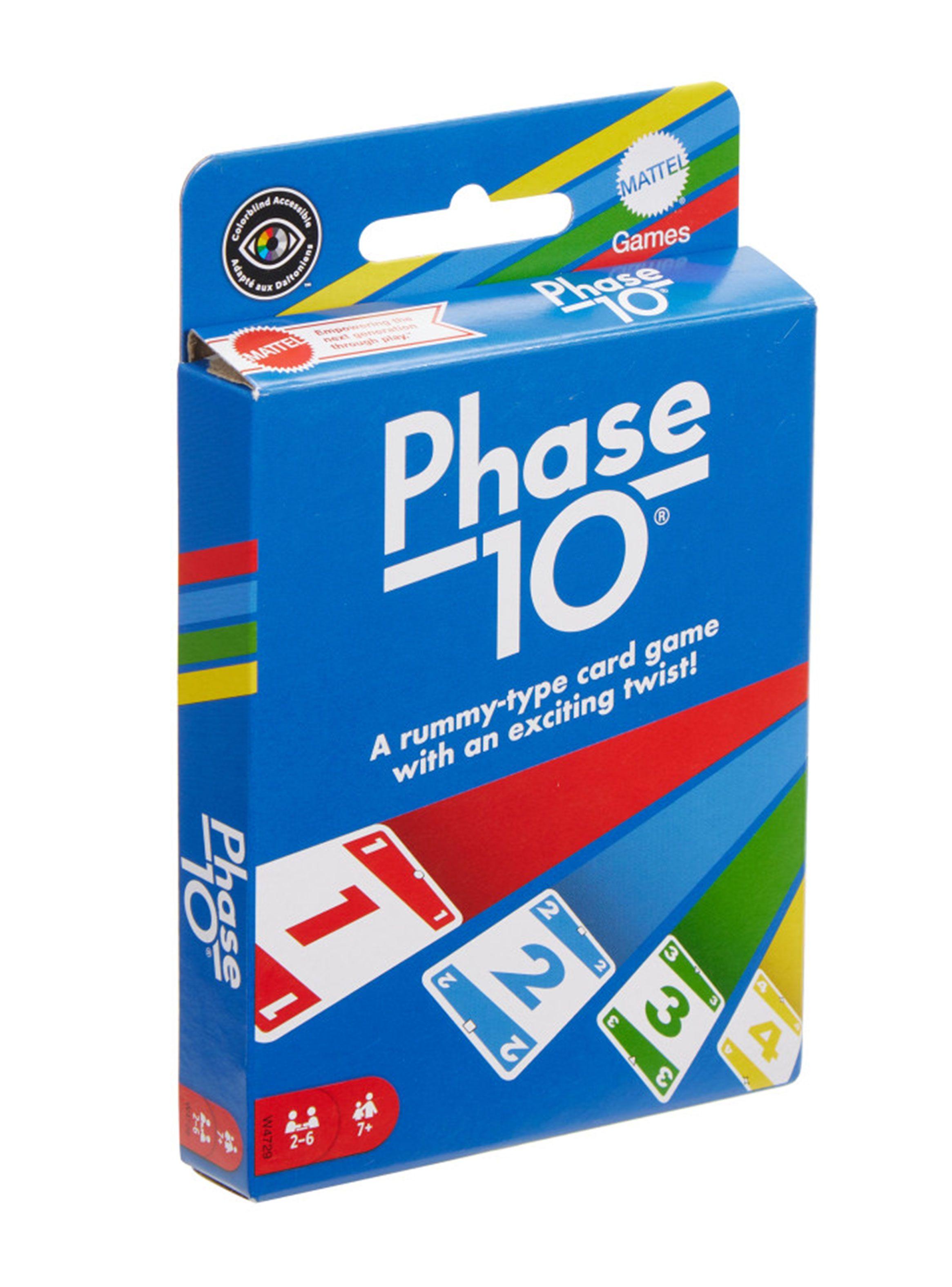 Juego de Cartas Desafía la Diversión Phase 10-0