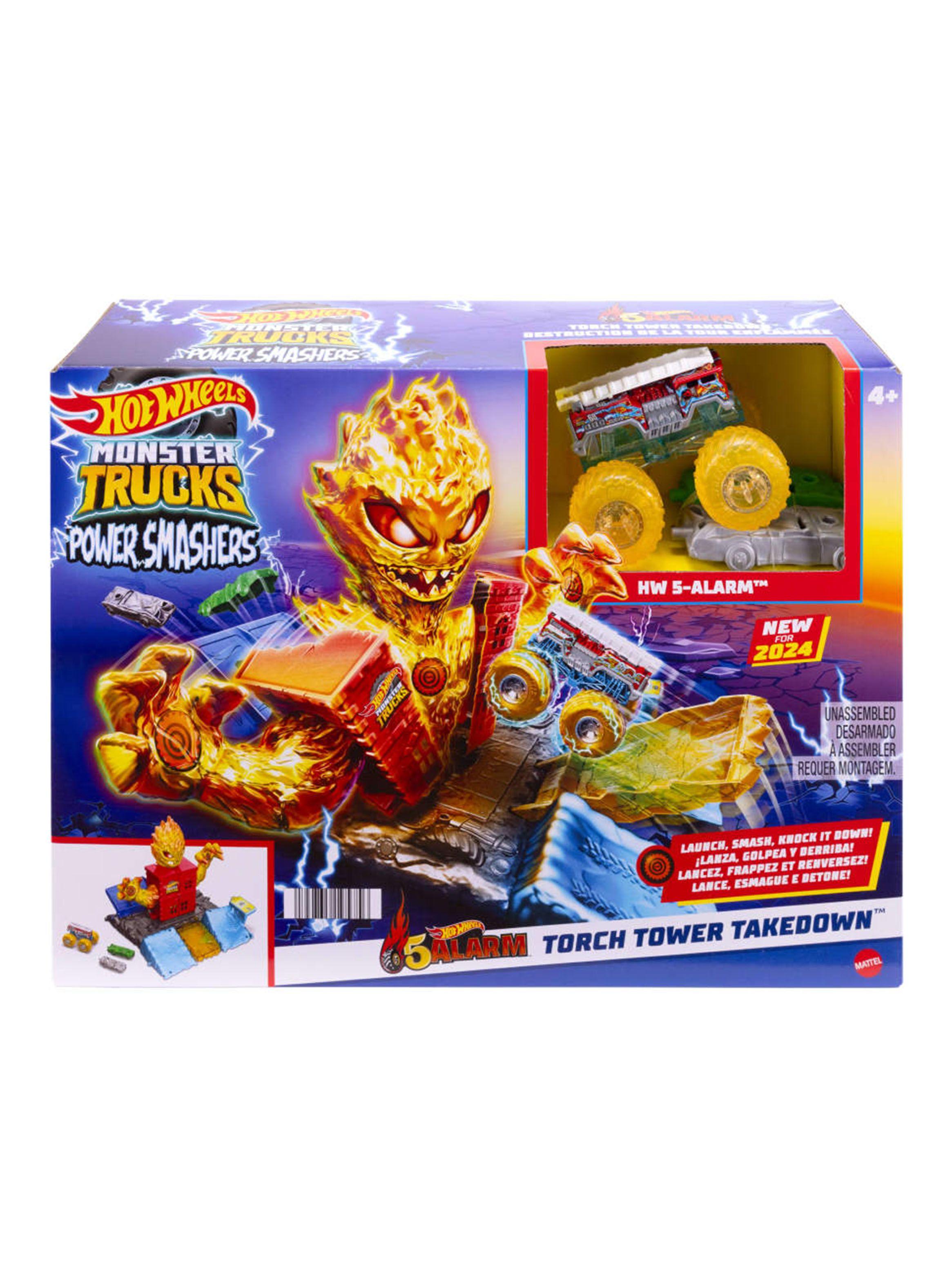 Autopista Monster Trucks Set de Juego Apaga el Fuego-4