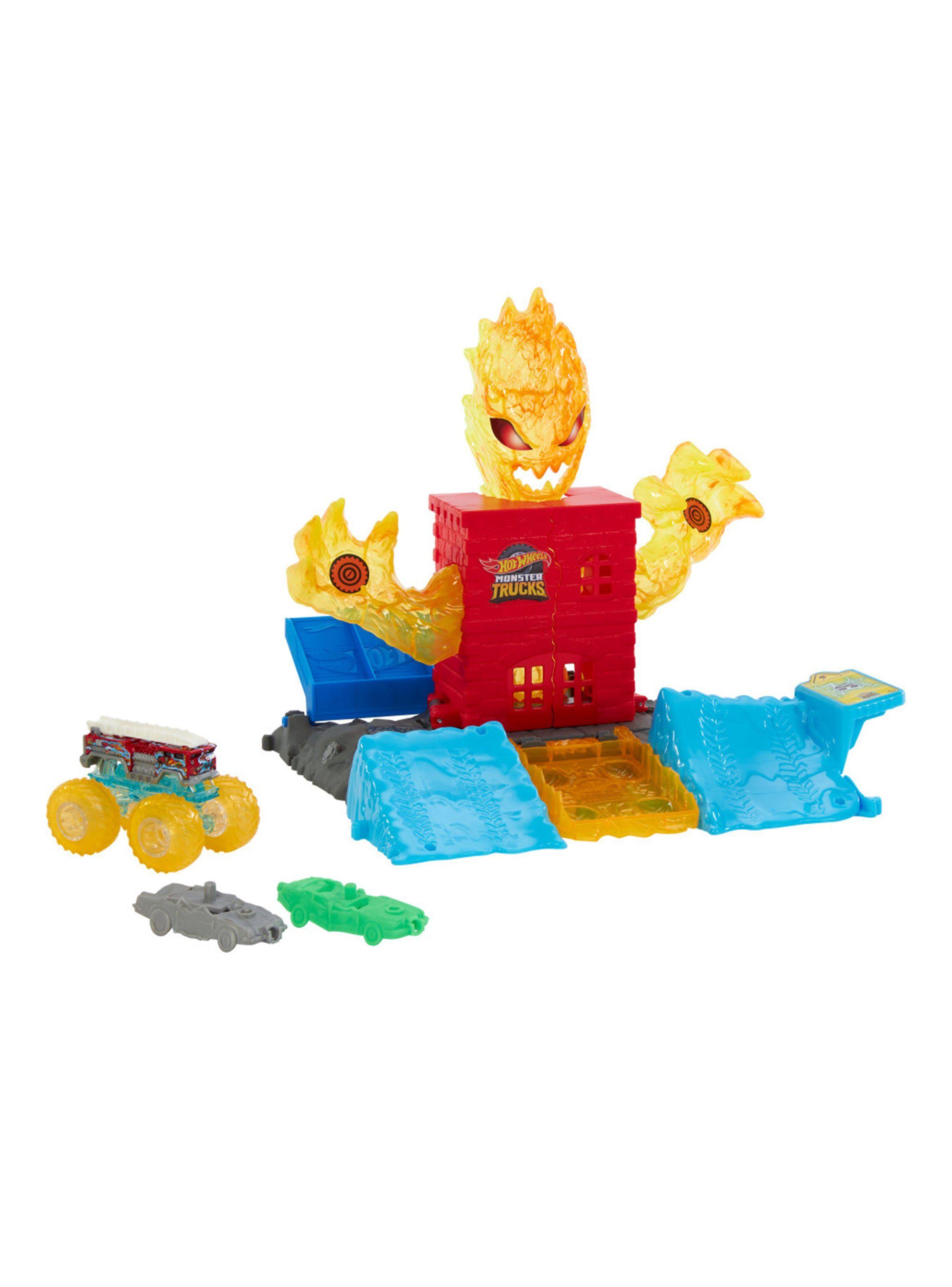 Autopista Monster Trucks Set de Juego Apaga el Fuego-0