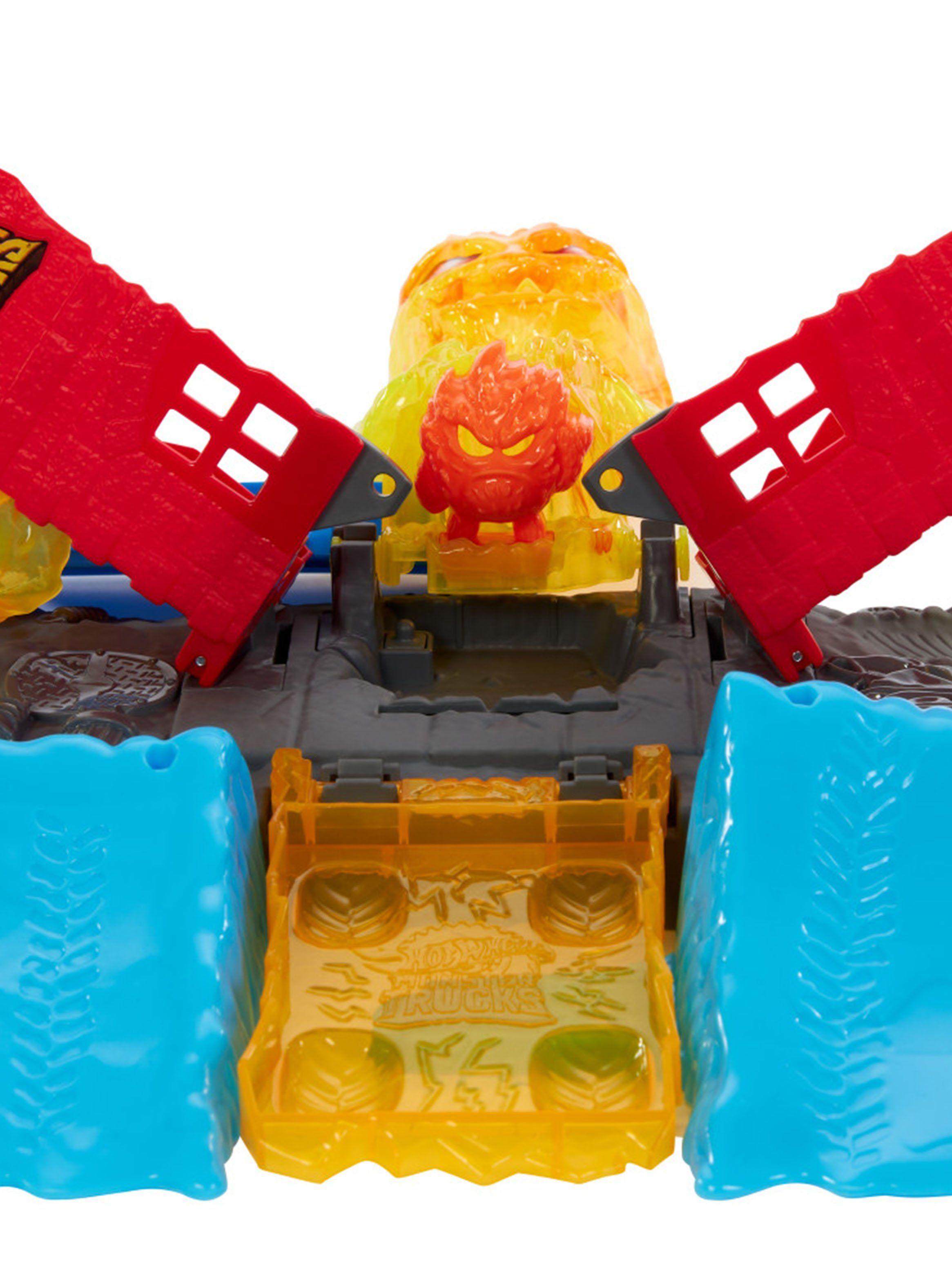 Autopista Monster Trucks Set de Juego Apaga el Fuego-3