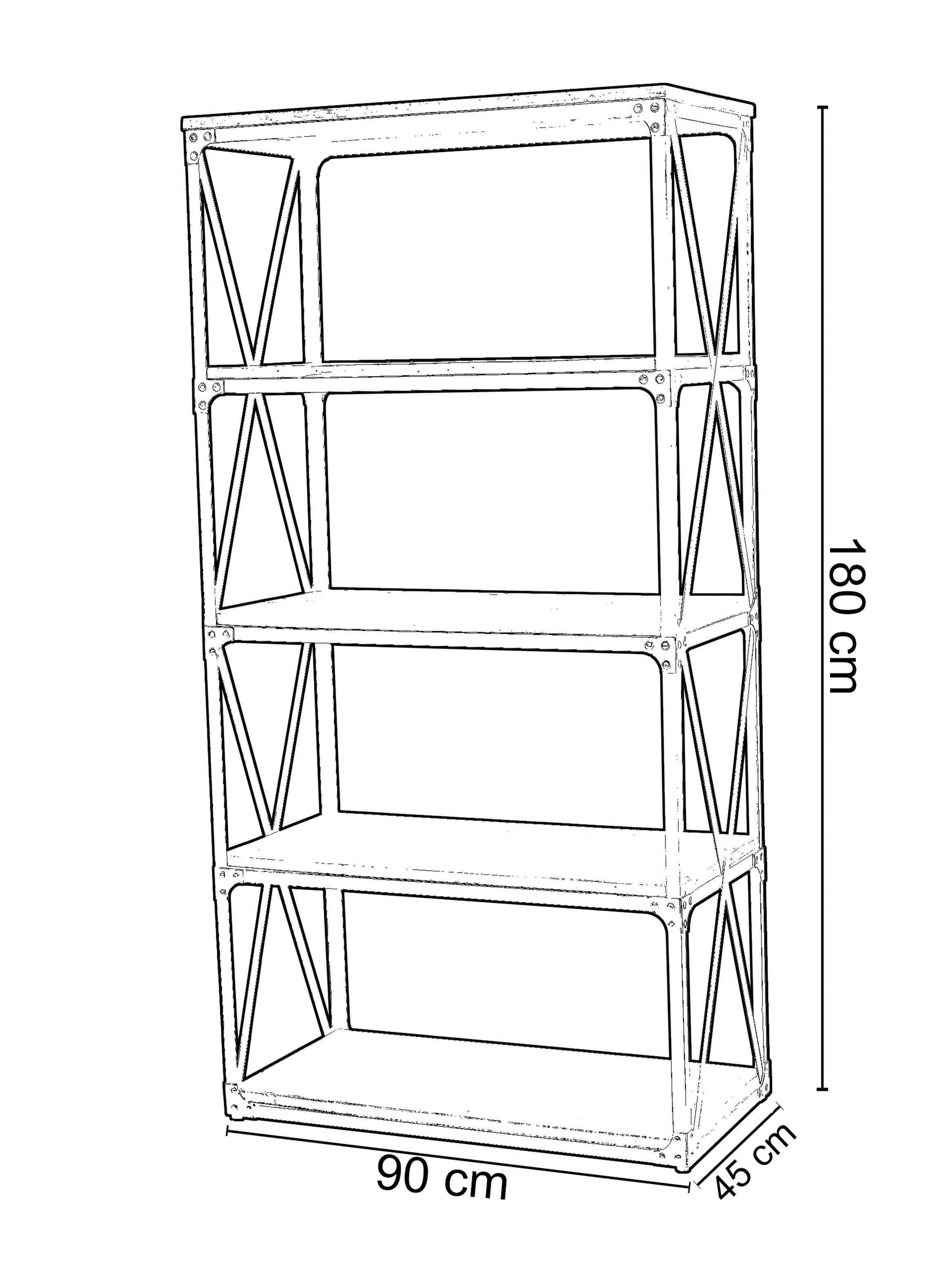 Repisa East 90x45x180 cm-3