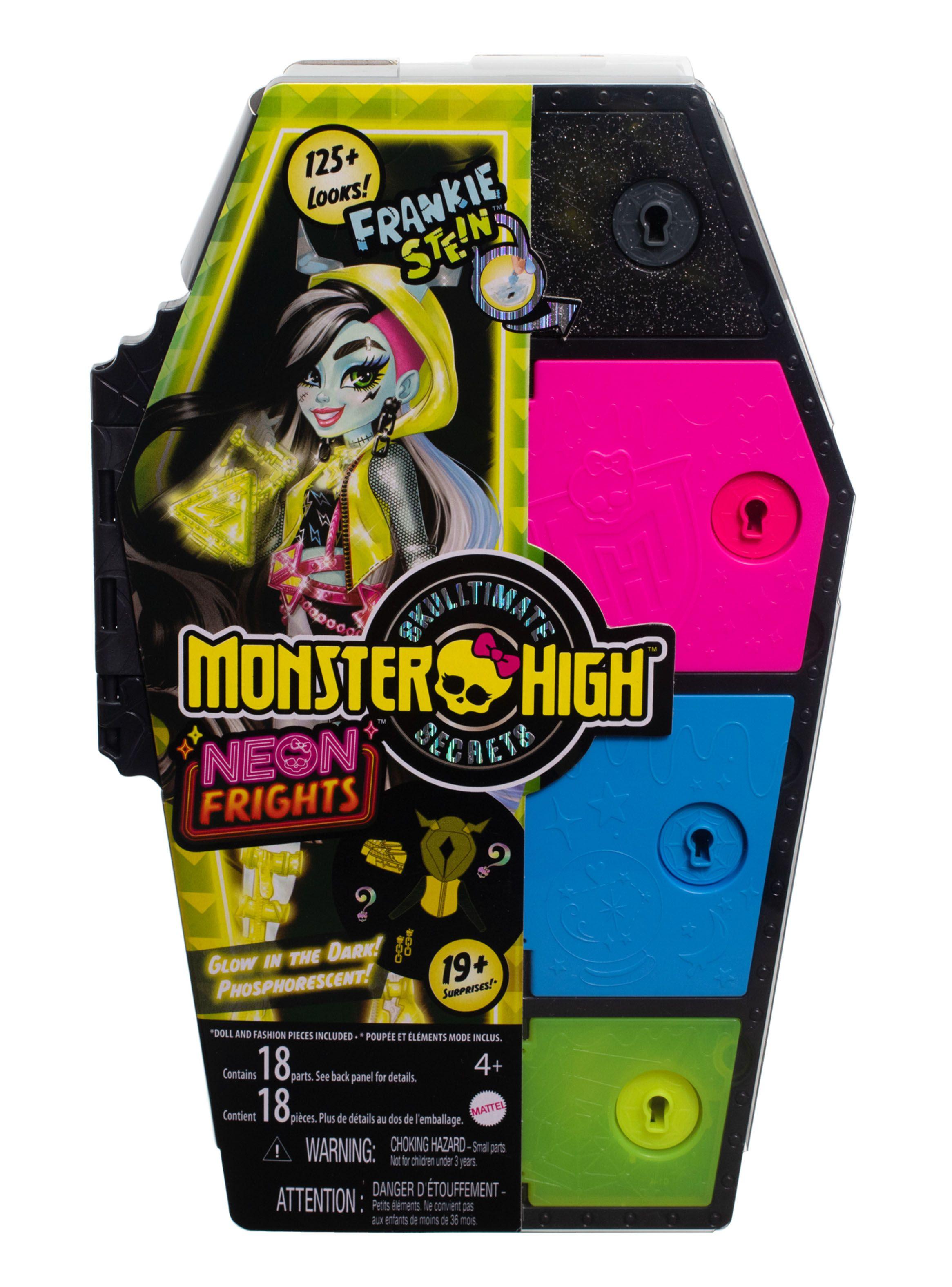 Muñeca Frankie Skulltimates Secrets Sustos Neón-3