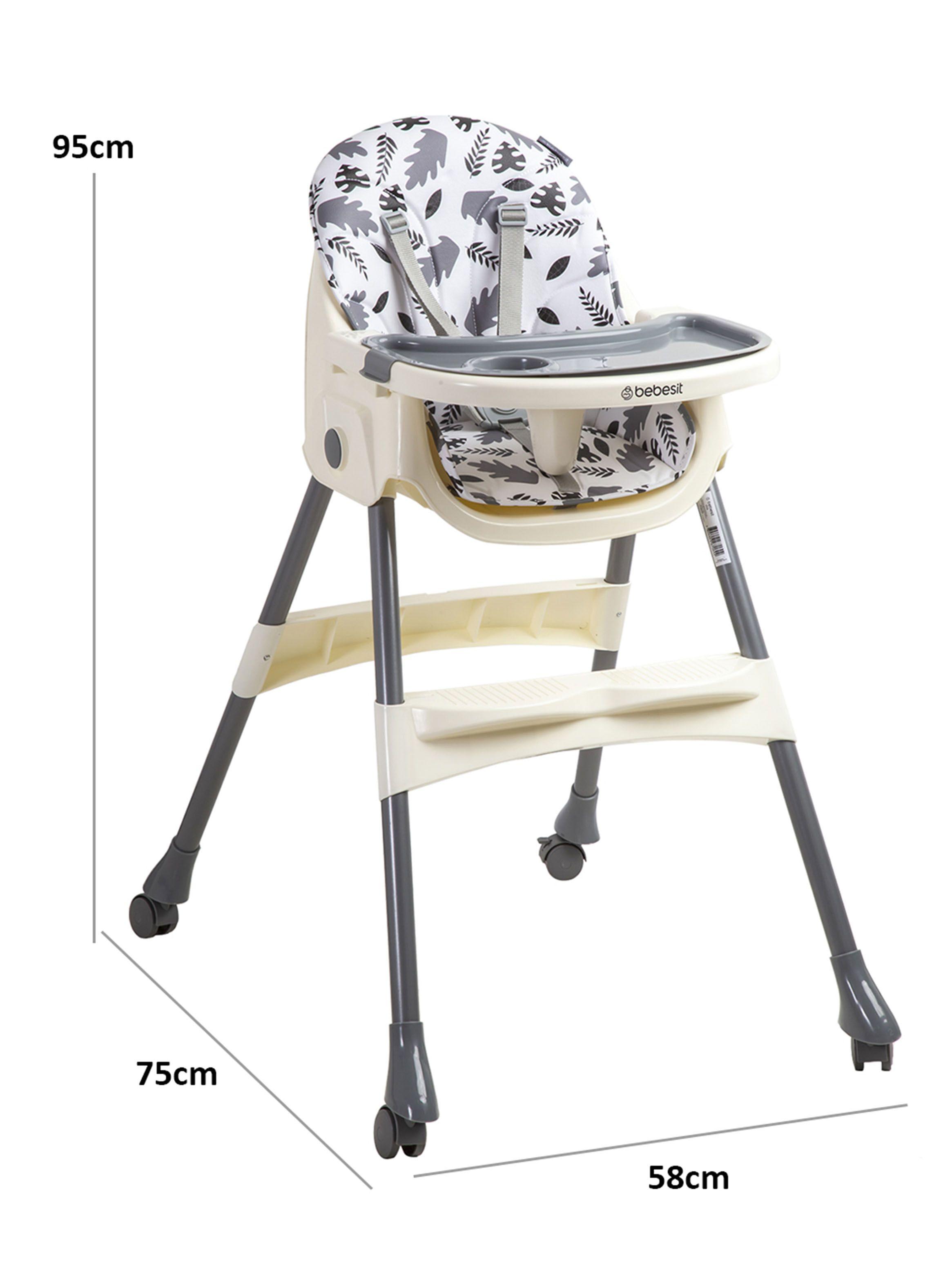 Silla de Comer Steps Gris Bebesit-1