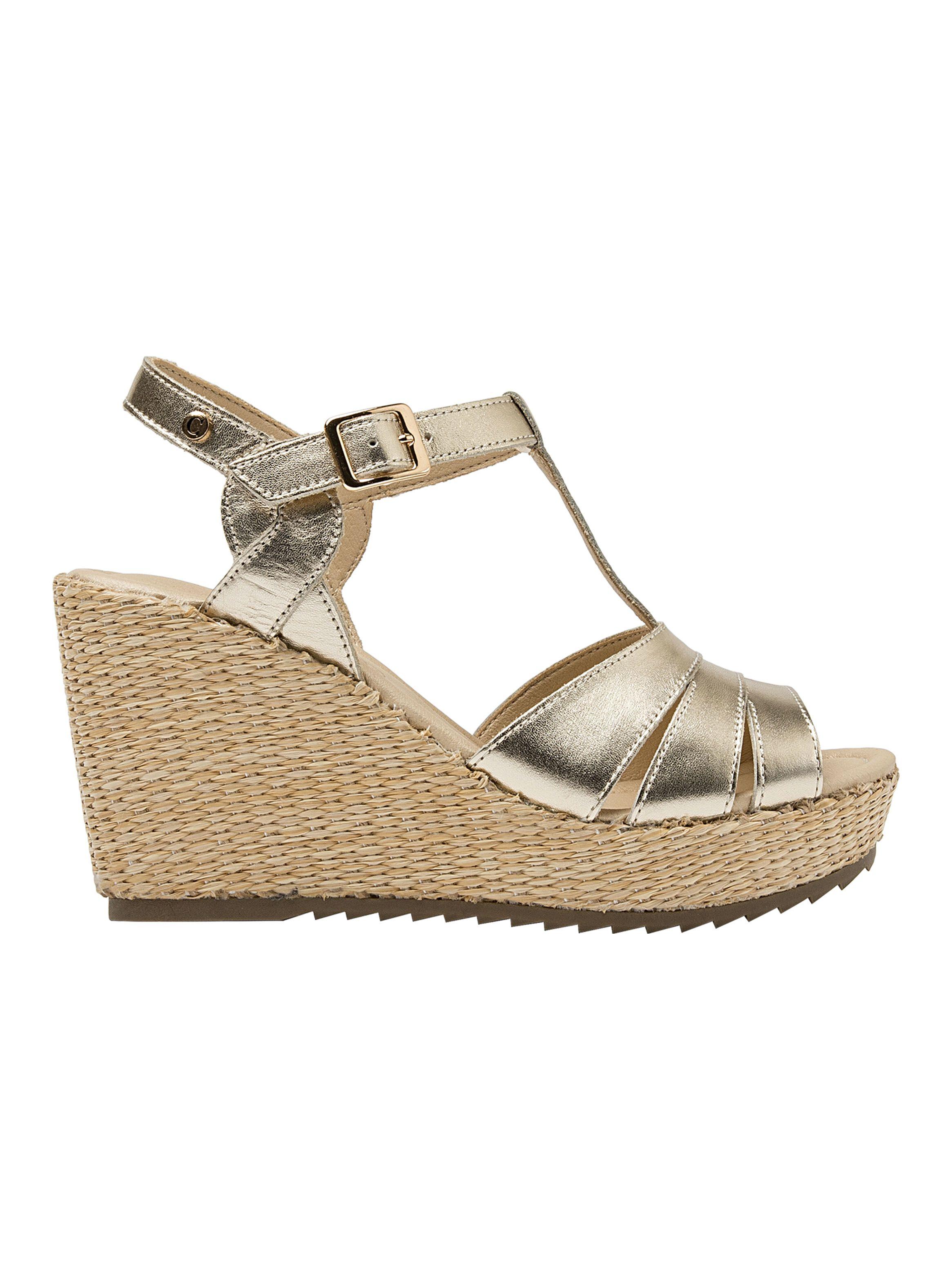 Sandalia Taco Chino Ck114 Cuero Mujer-0