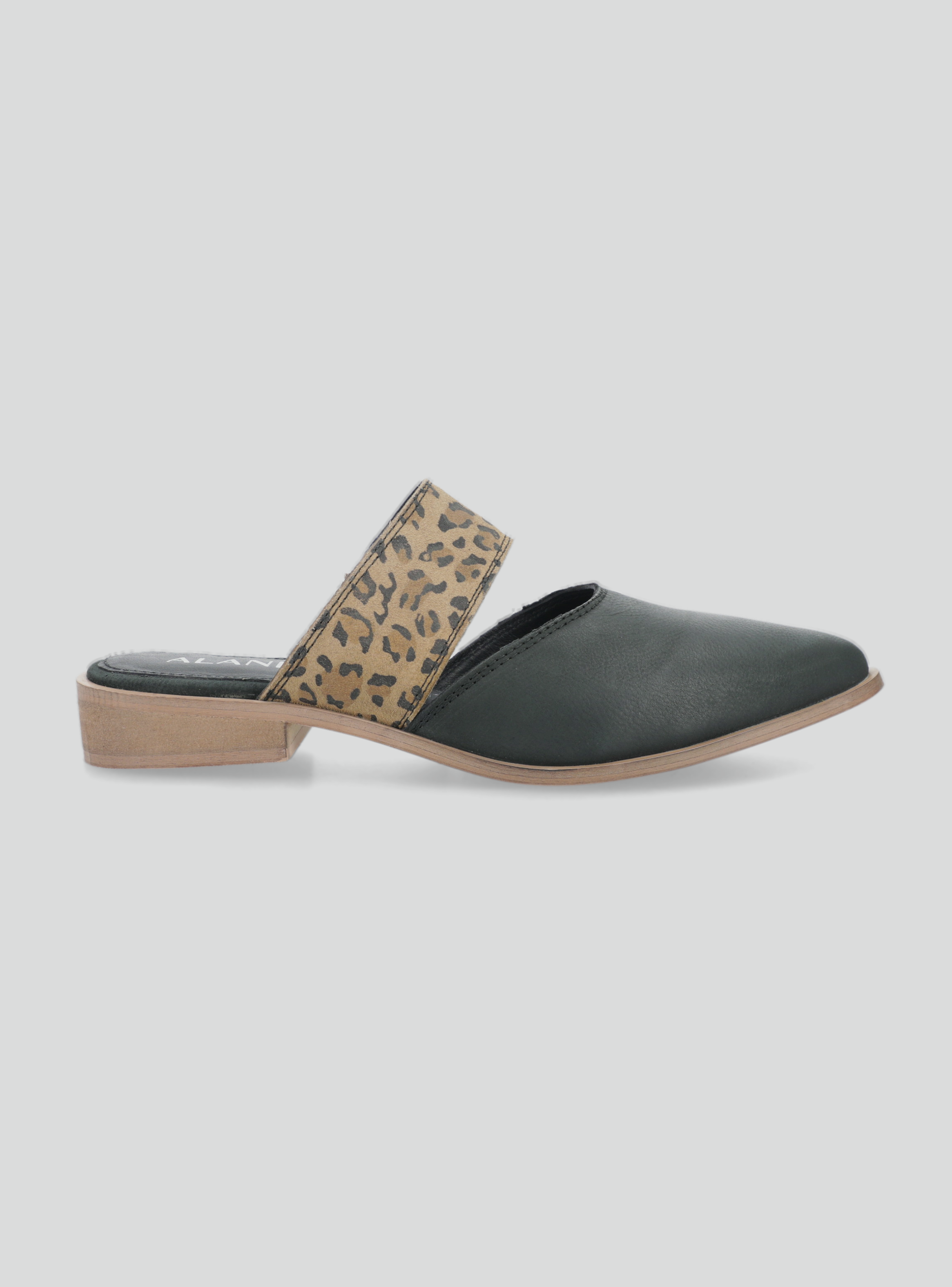 Babucha Casual Puntilla de Cuero Mujer-1