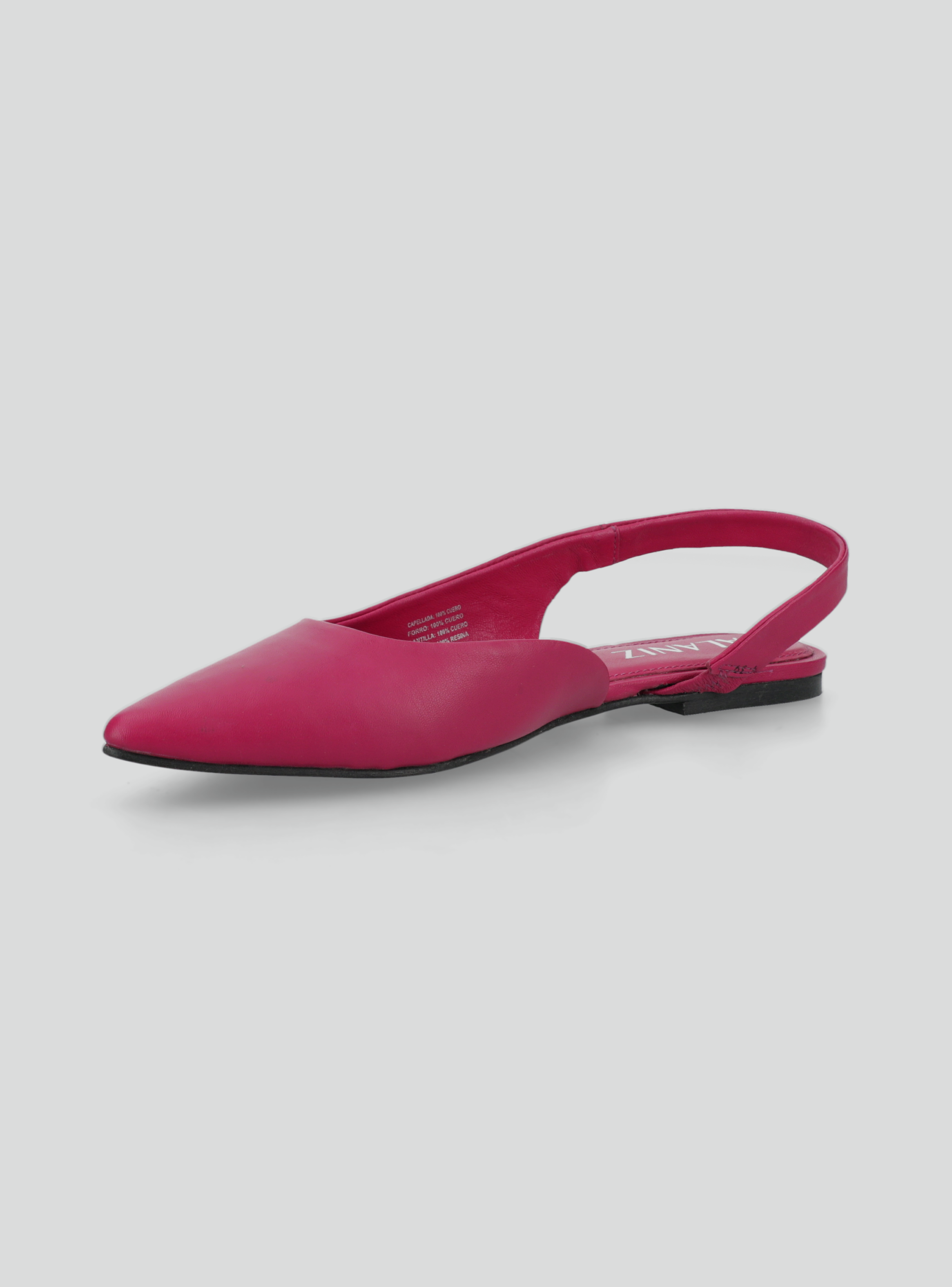 Ballerina Cuero Corte Interior Mujer-2