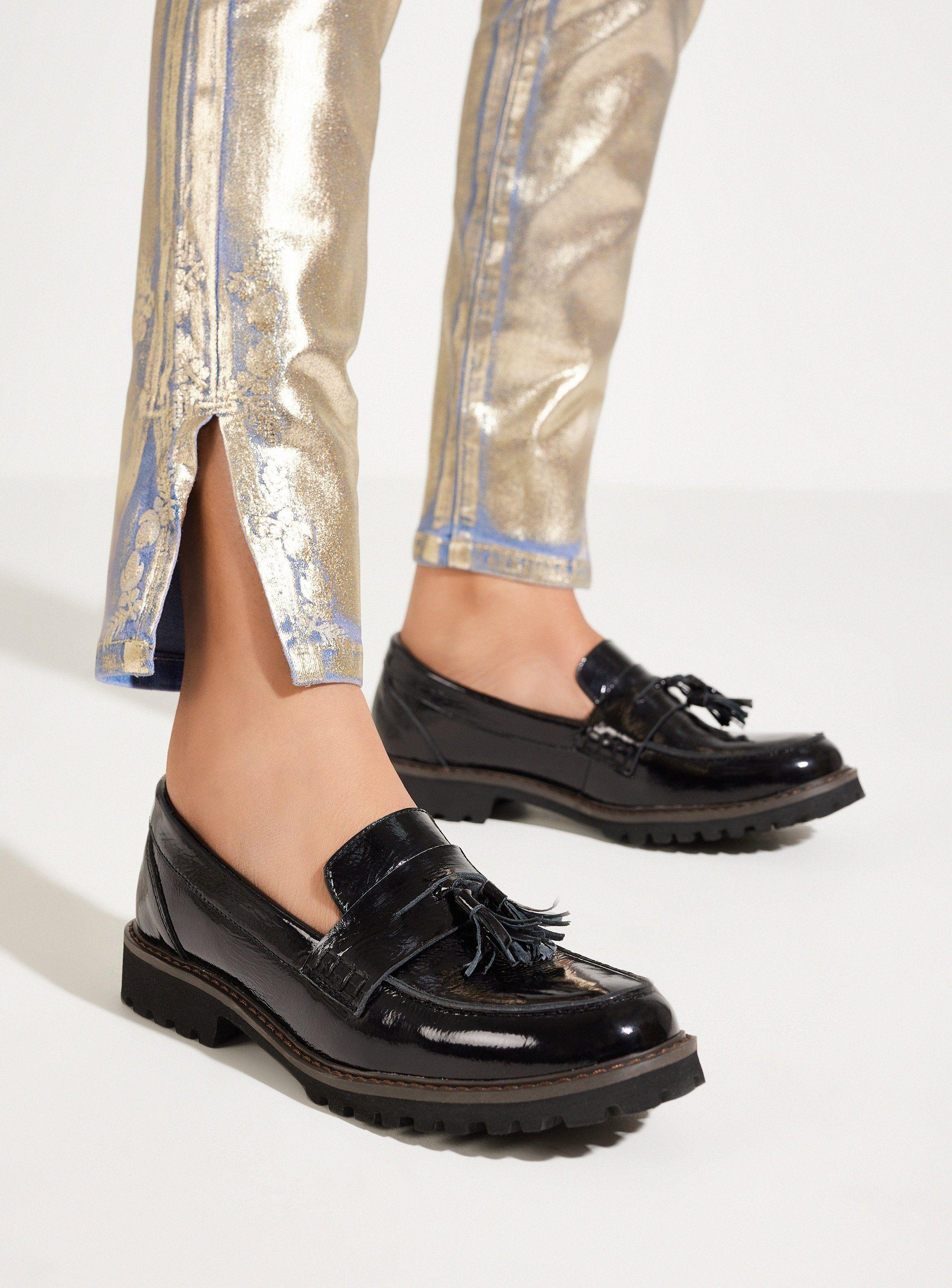 Mocasín Diseño en Cuero Mujer-0
