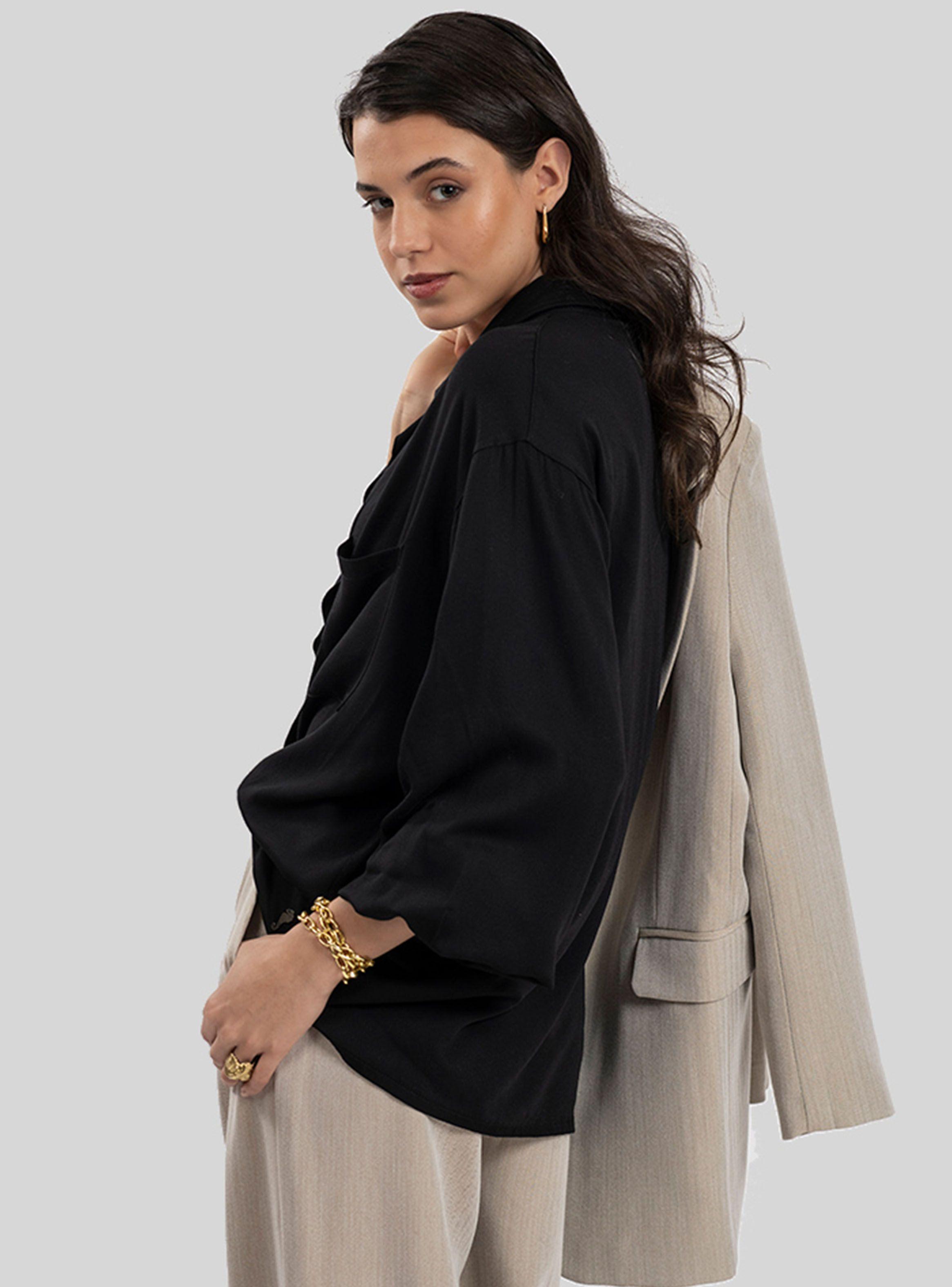 Blusa Manga Larga Meli Corte Regular-1