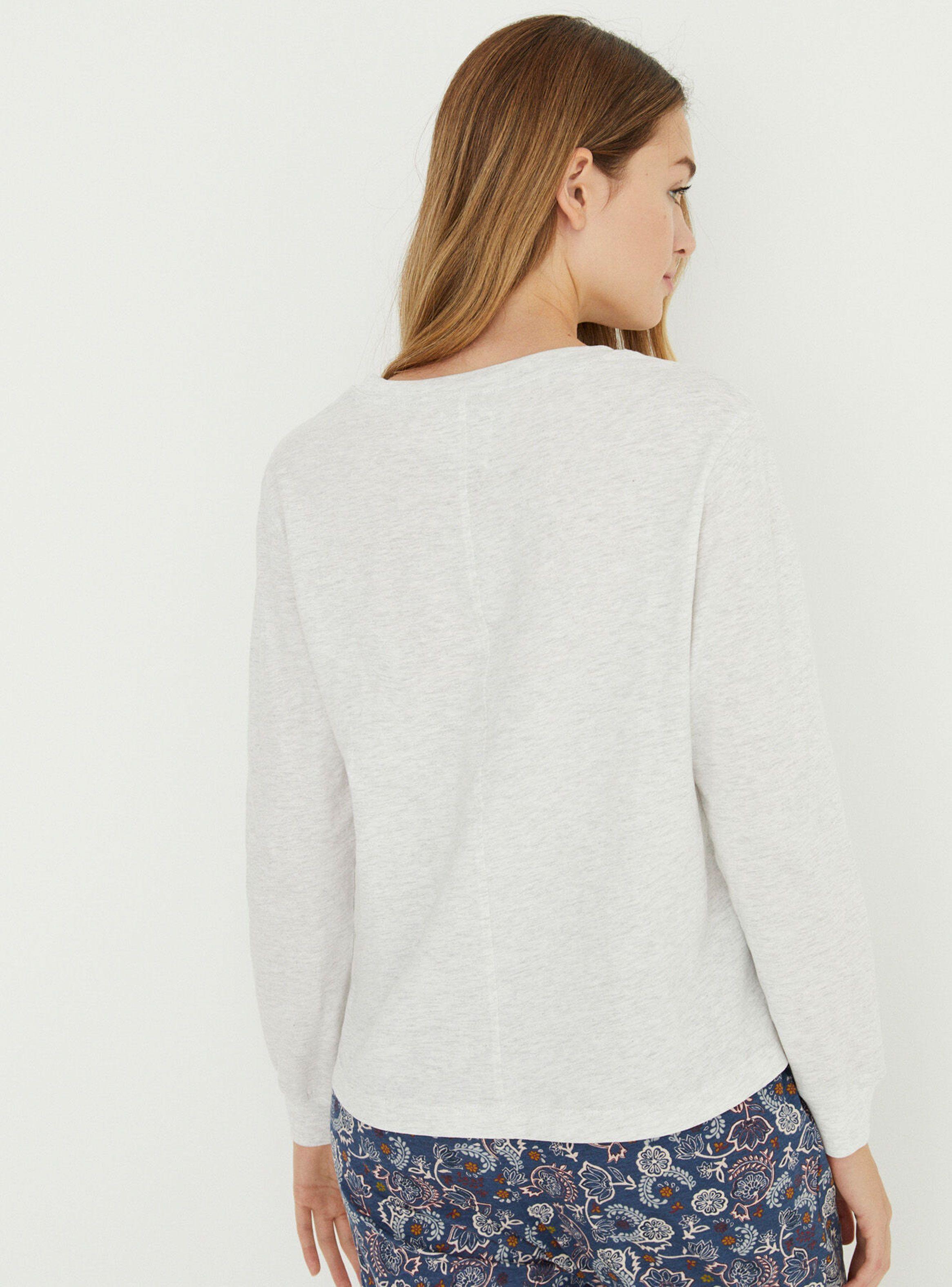 Polera Pijama Manga Larga Mix & Match Zen Gris-2