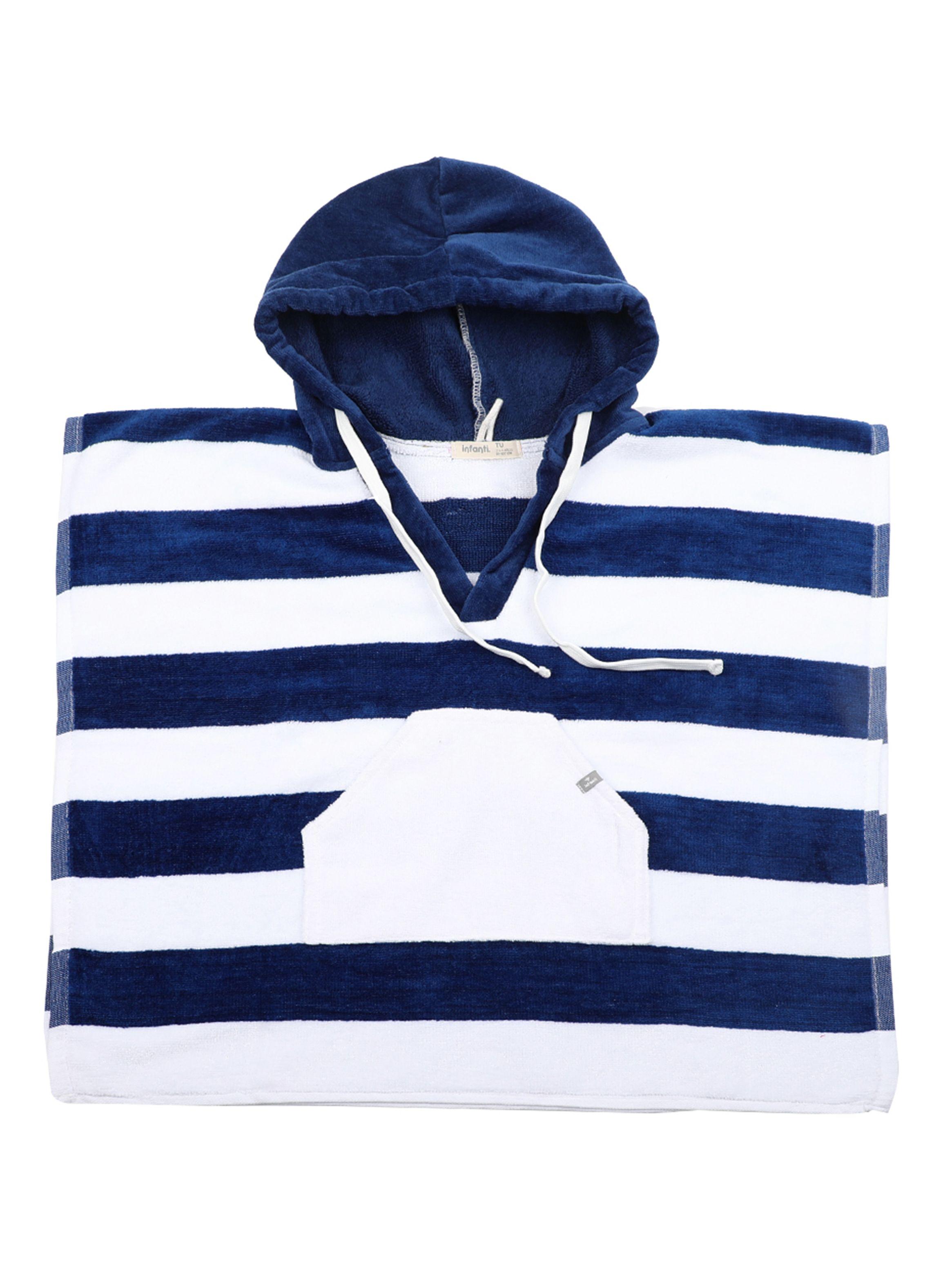 Toalla Con Capucha Azul-0