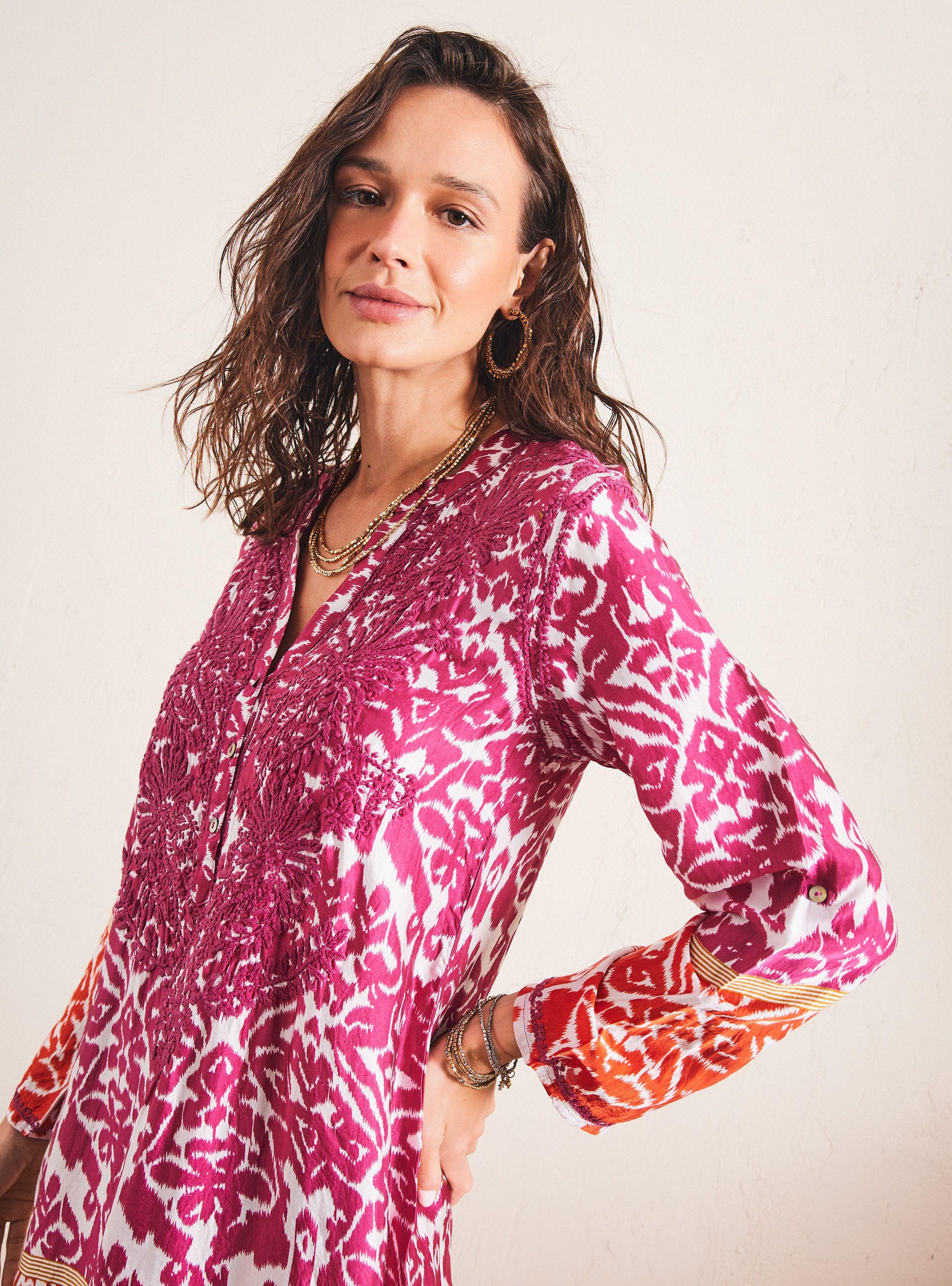 Vestido Bordado y Estampado-2