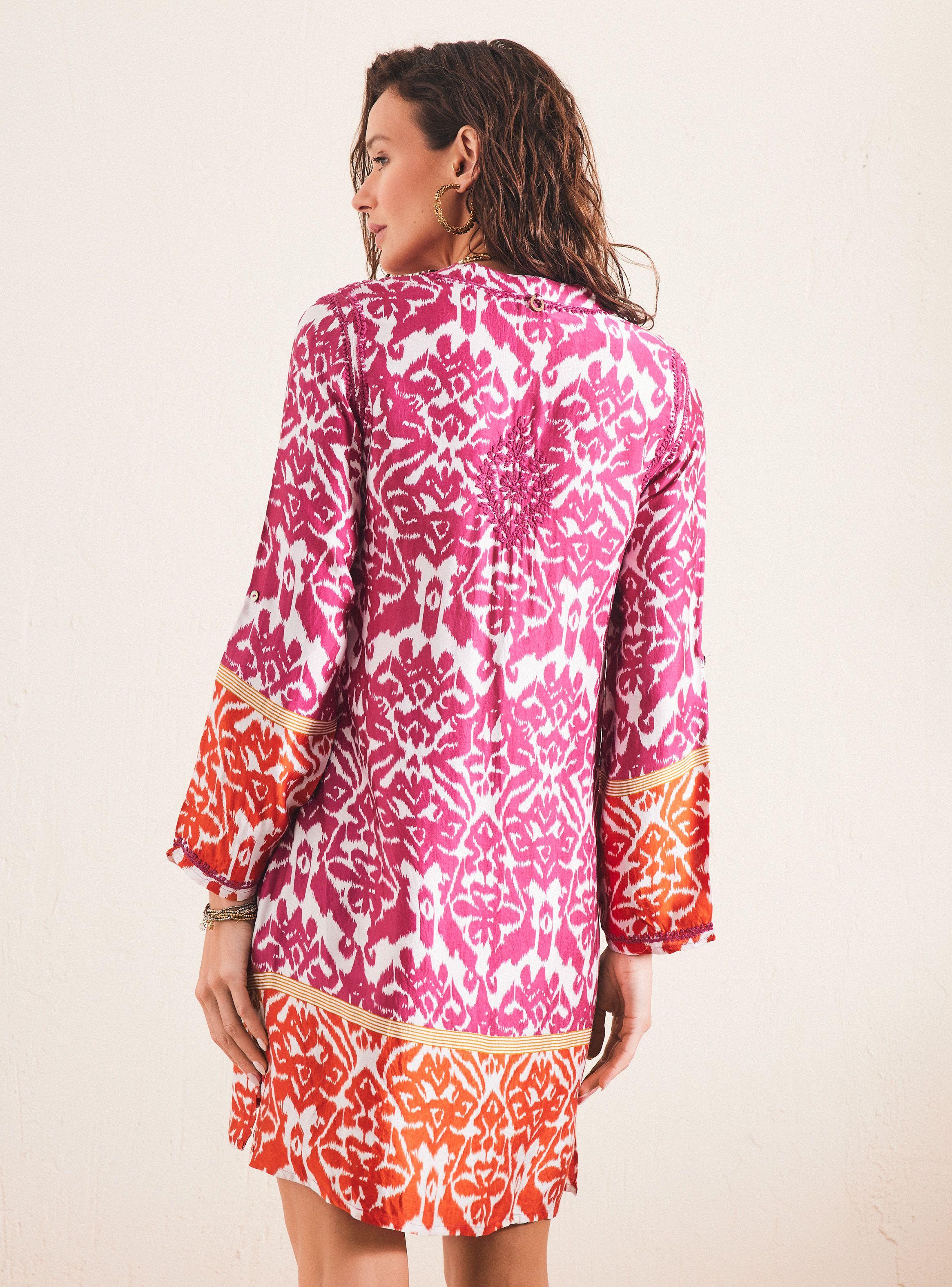 Vestido Bordado y Estampado-1