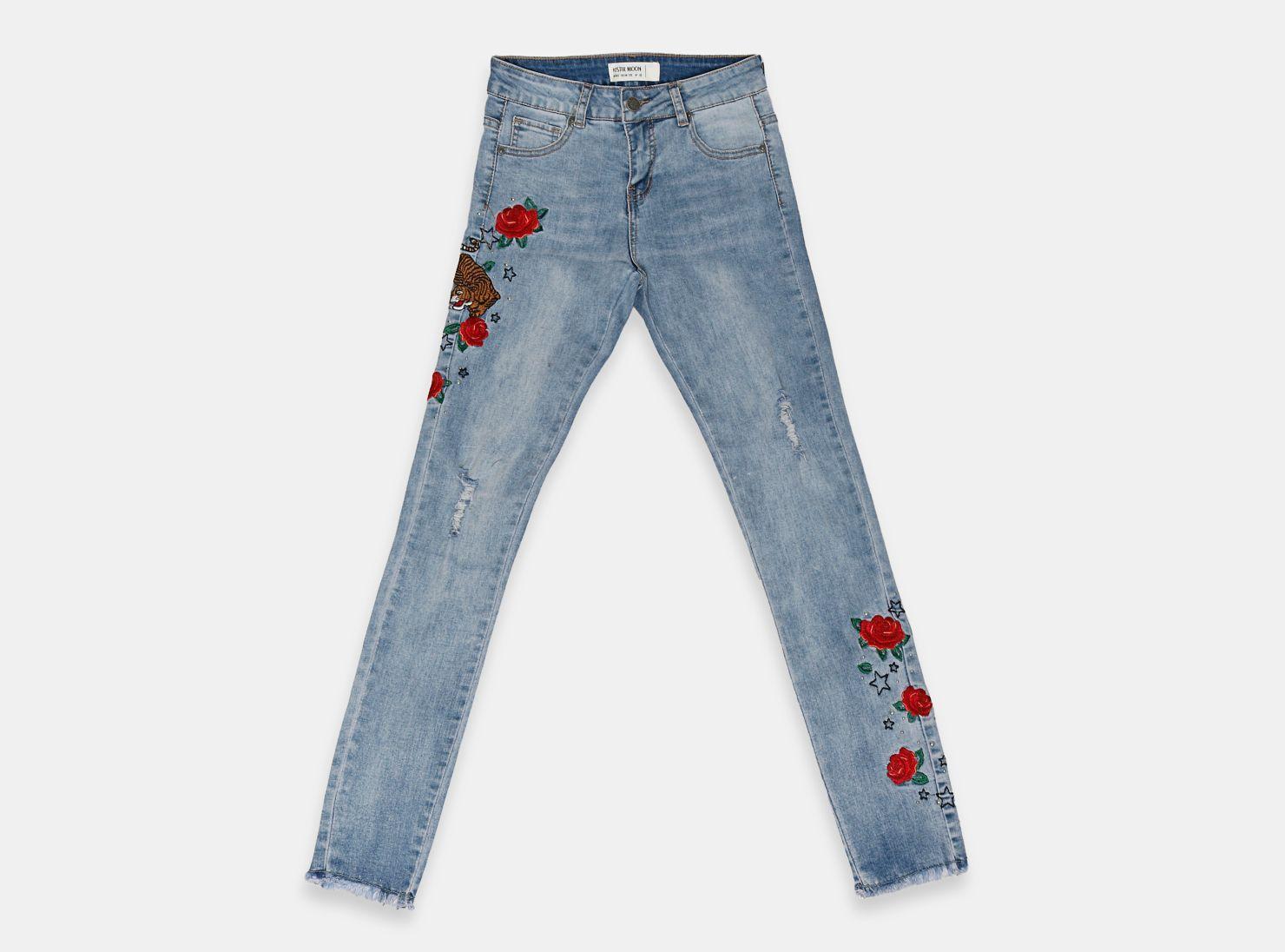 Jeans Rosas Niña Foster Moon-0