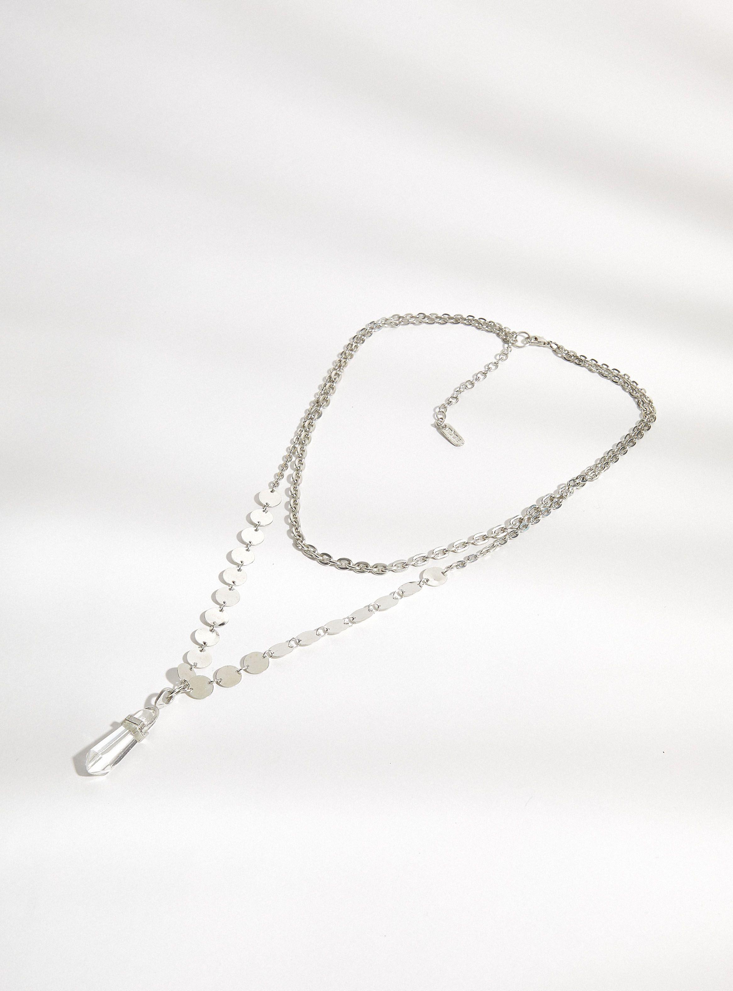 Collar Cuarzo y Monedas-2