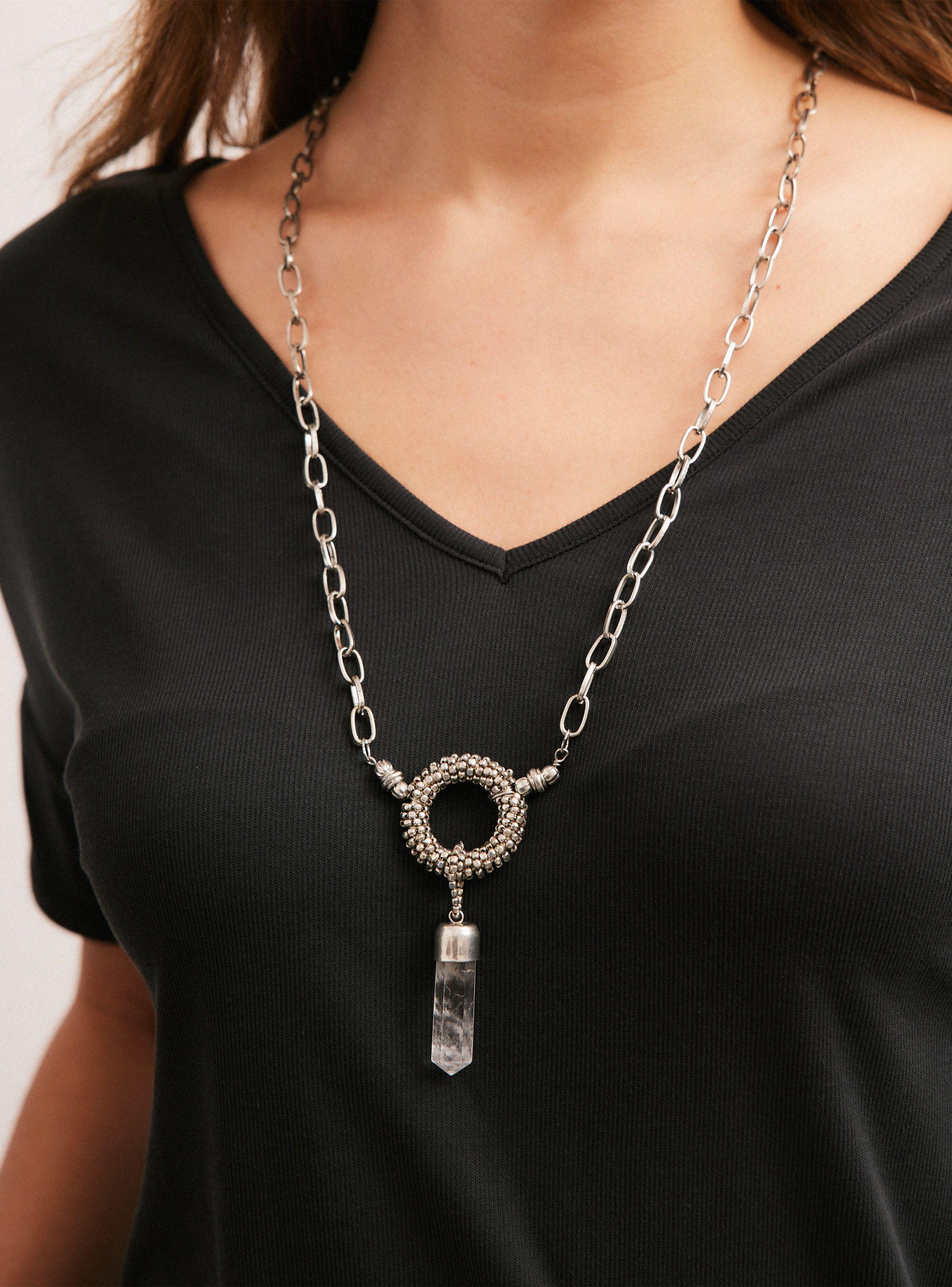 Collar Cuarzo Colgante-1