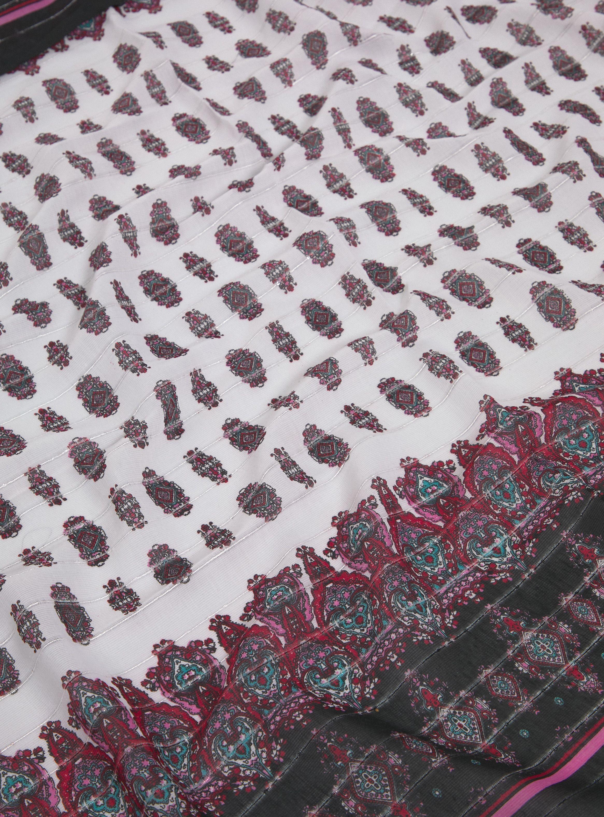 Pañuelo Estampado Borlas-4