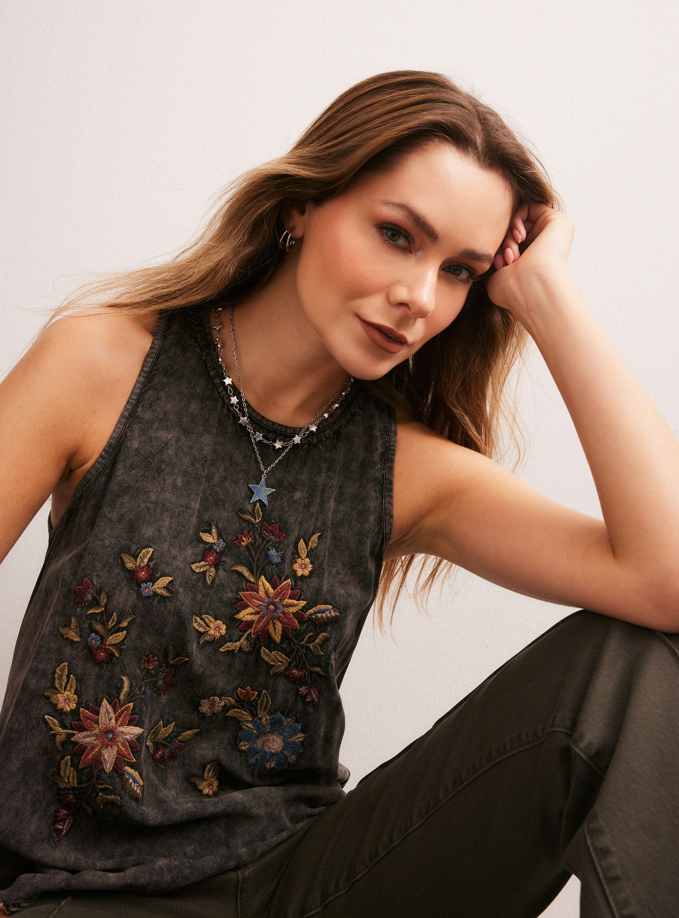 Polera Bordado y Tela con Proceso-2