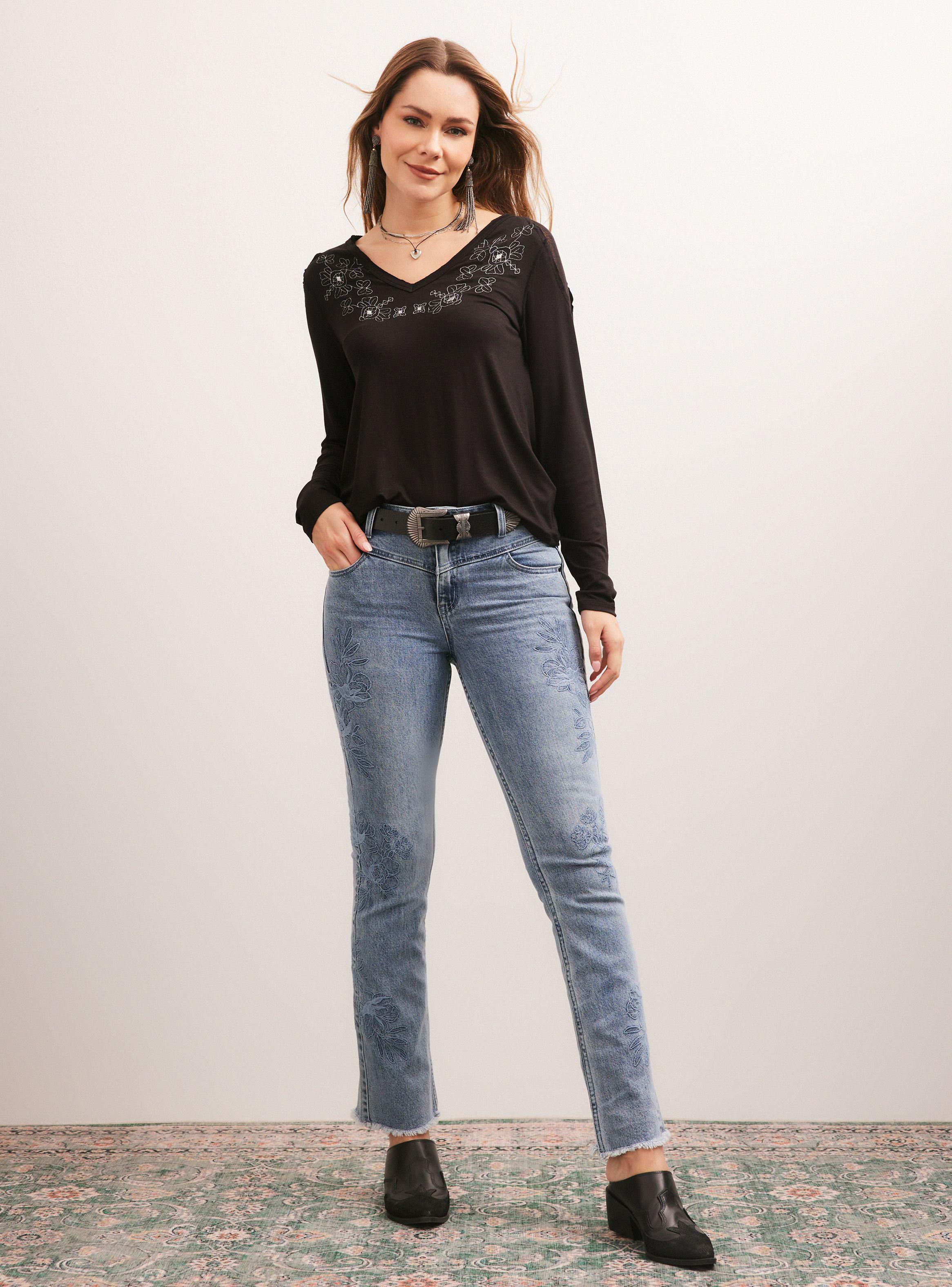 Polera Bordado en Lurex y Malla en Hombros-4