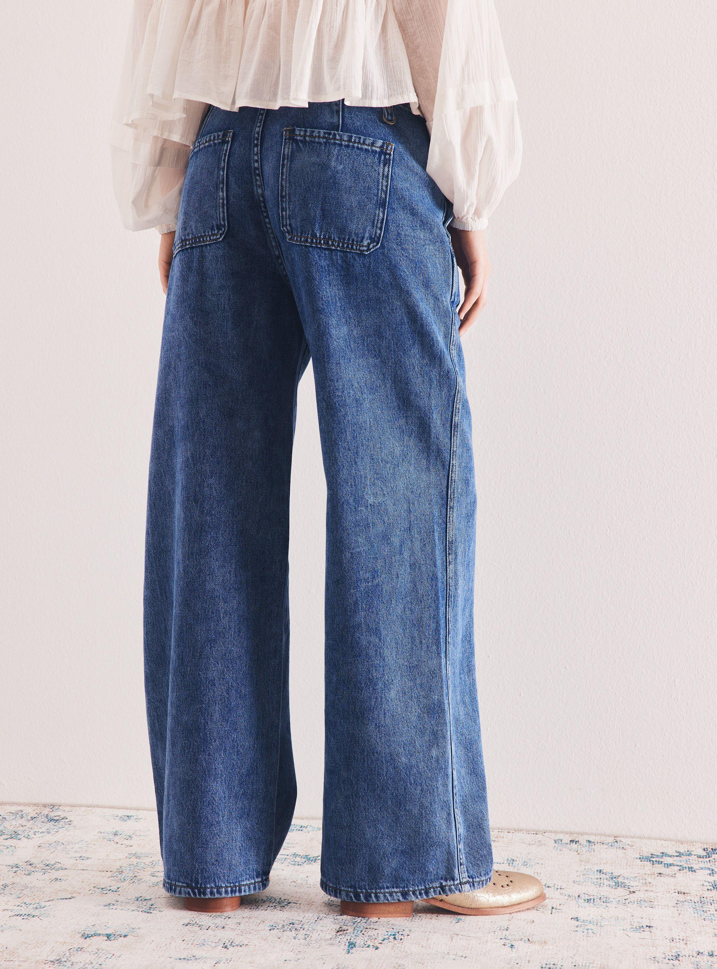 Jeans con Pretina Doble Alto-1