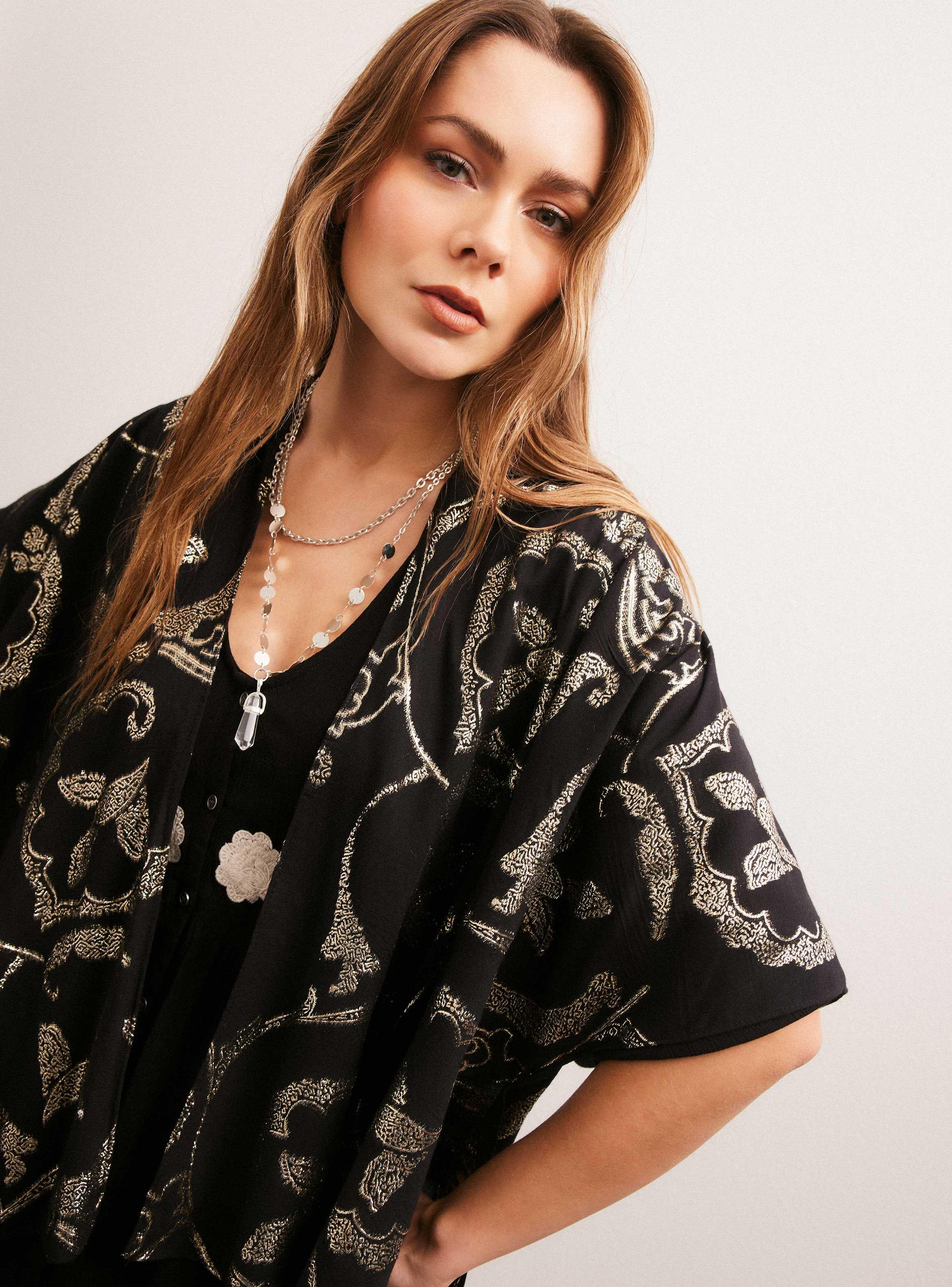 Kimono Diseño Metálico-2