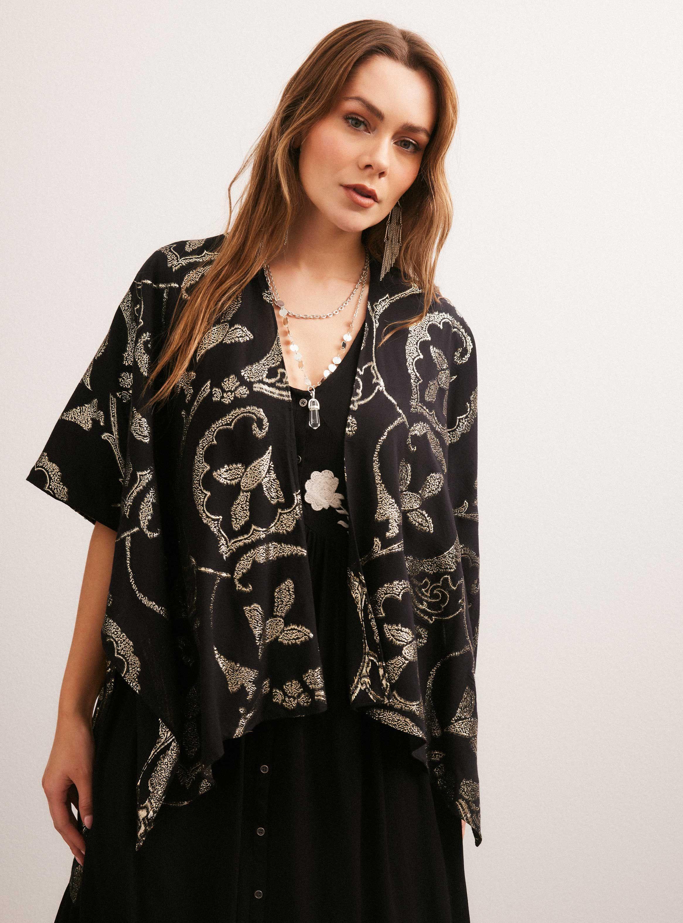 Kimono Diseño Metálico-0