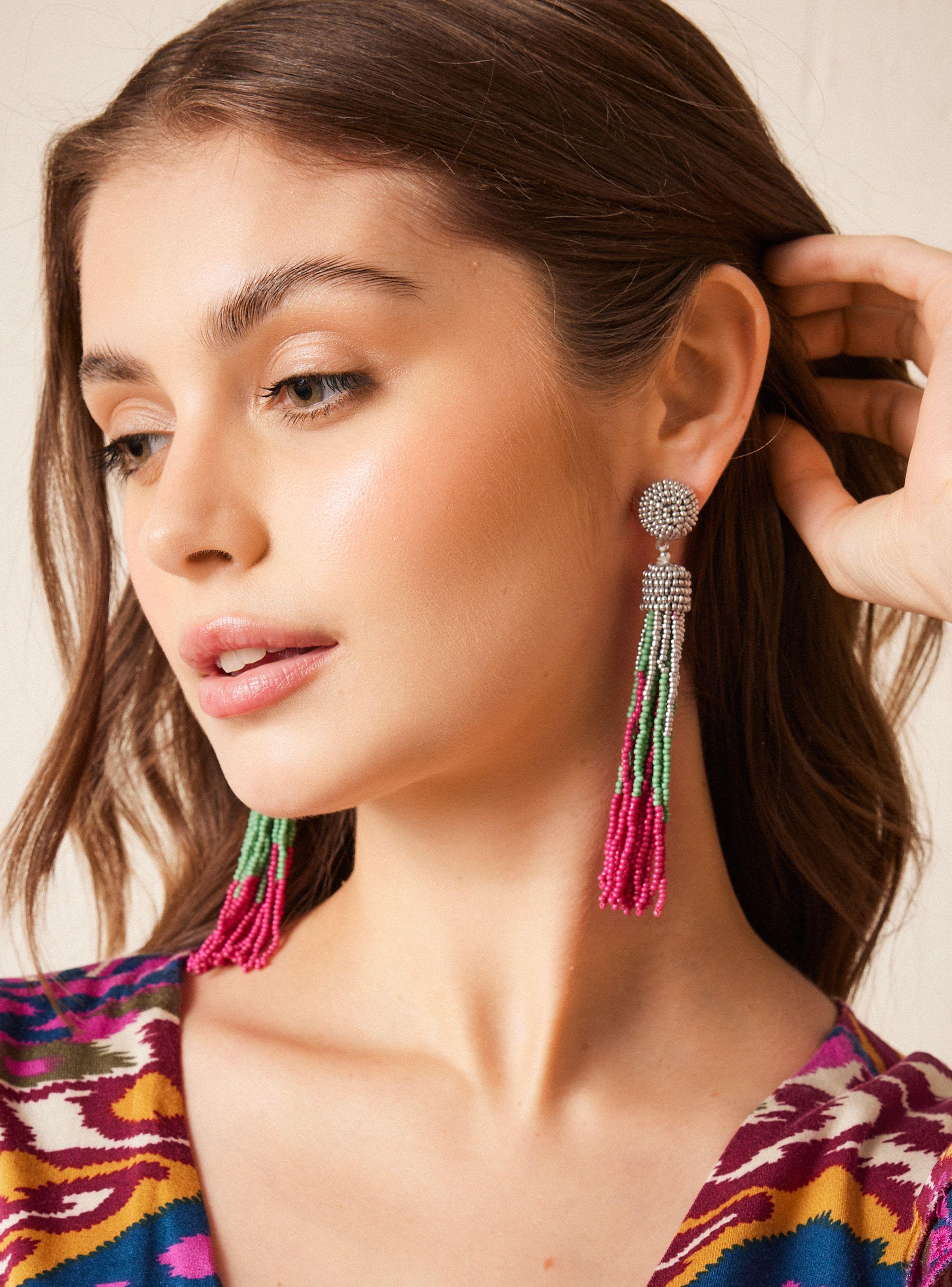 Aros Borlas de Color-0