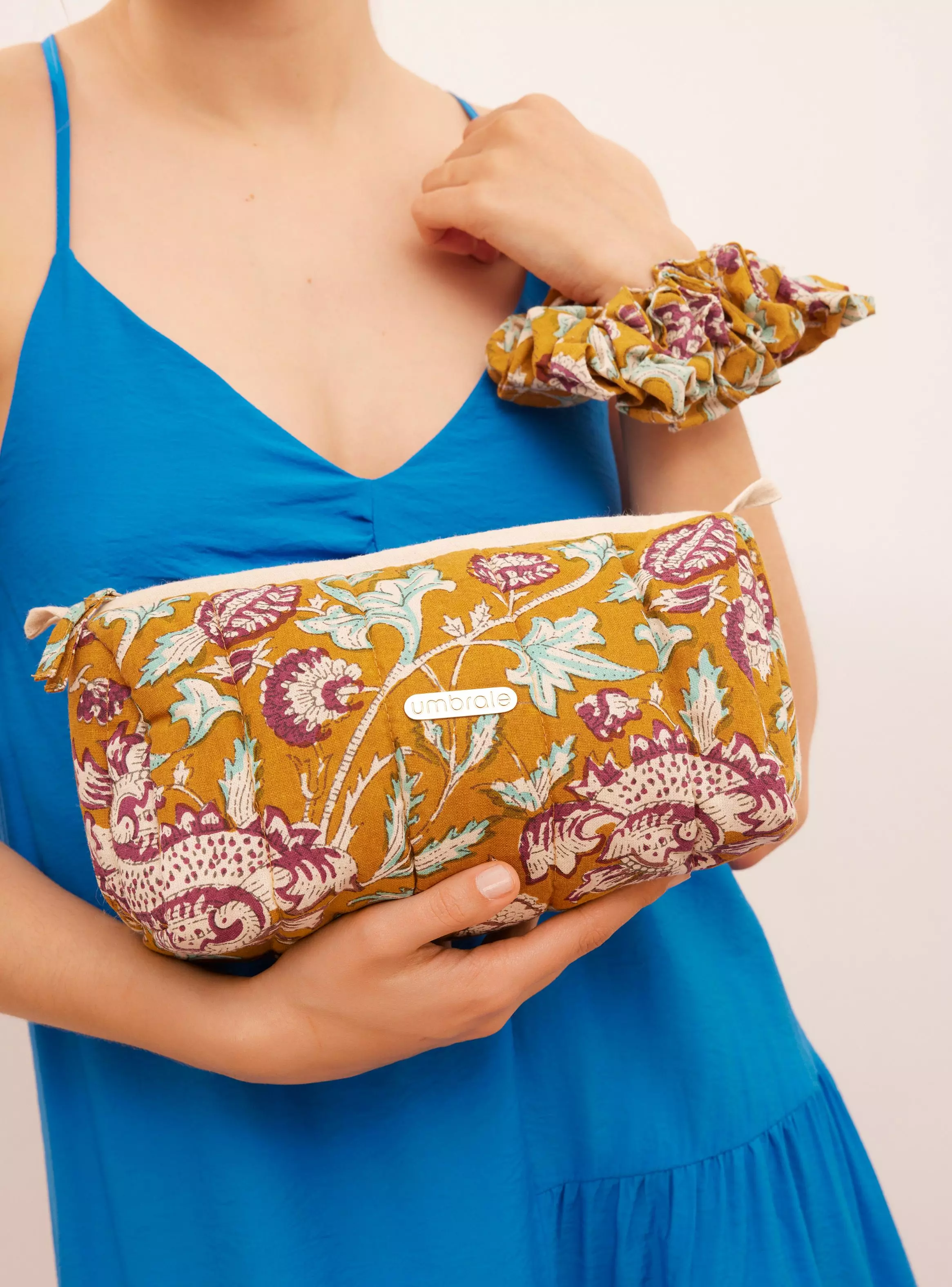 Cosmetiquero Pack Scrunchie y Cosmetiquero India-1