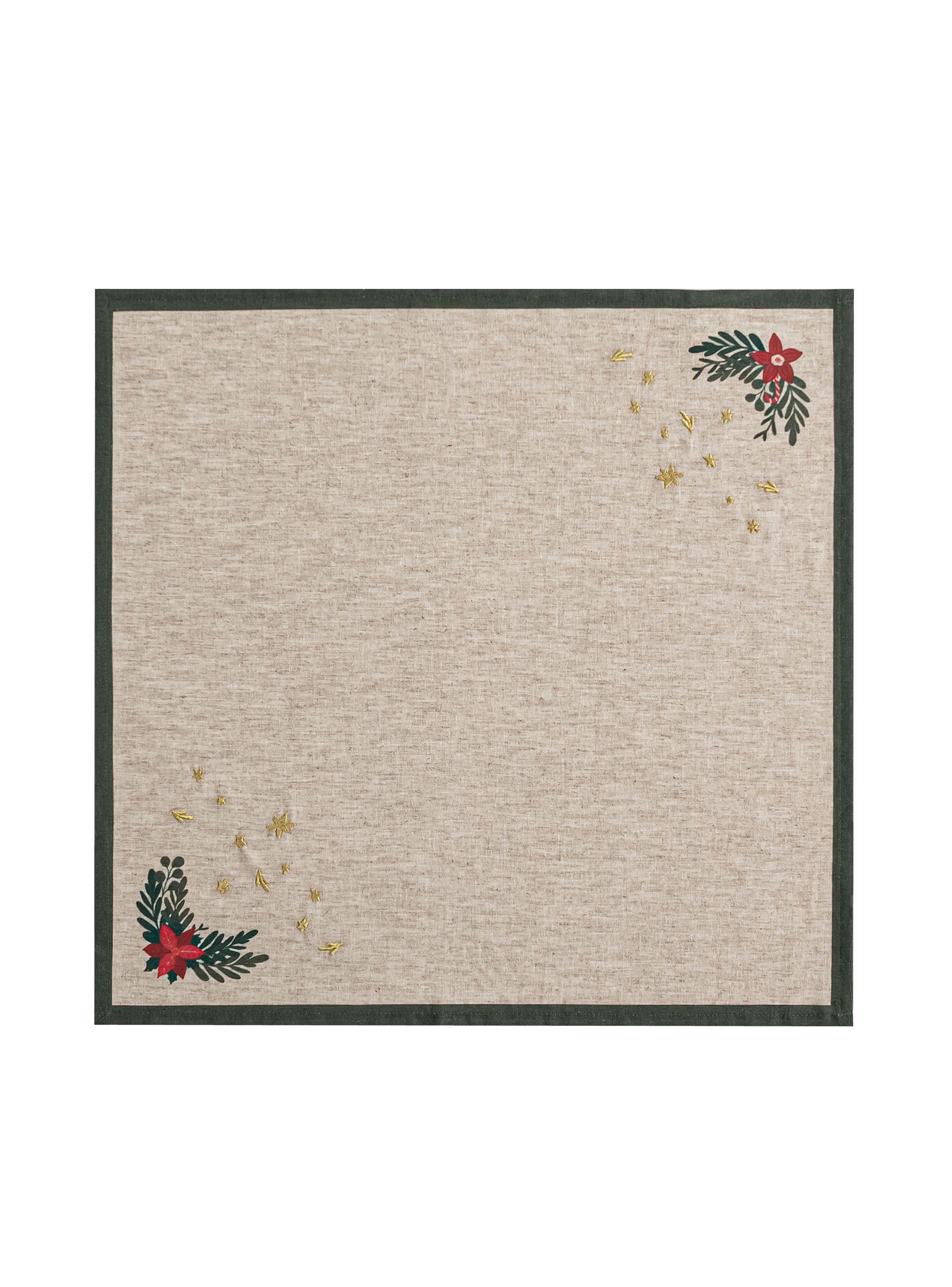 Set 4 Servilletas Muérdago 45x45 cm-1