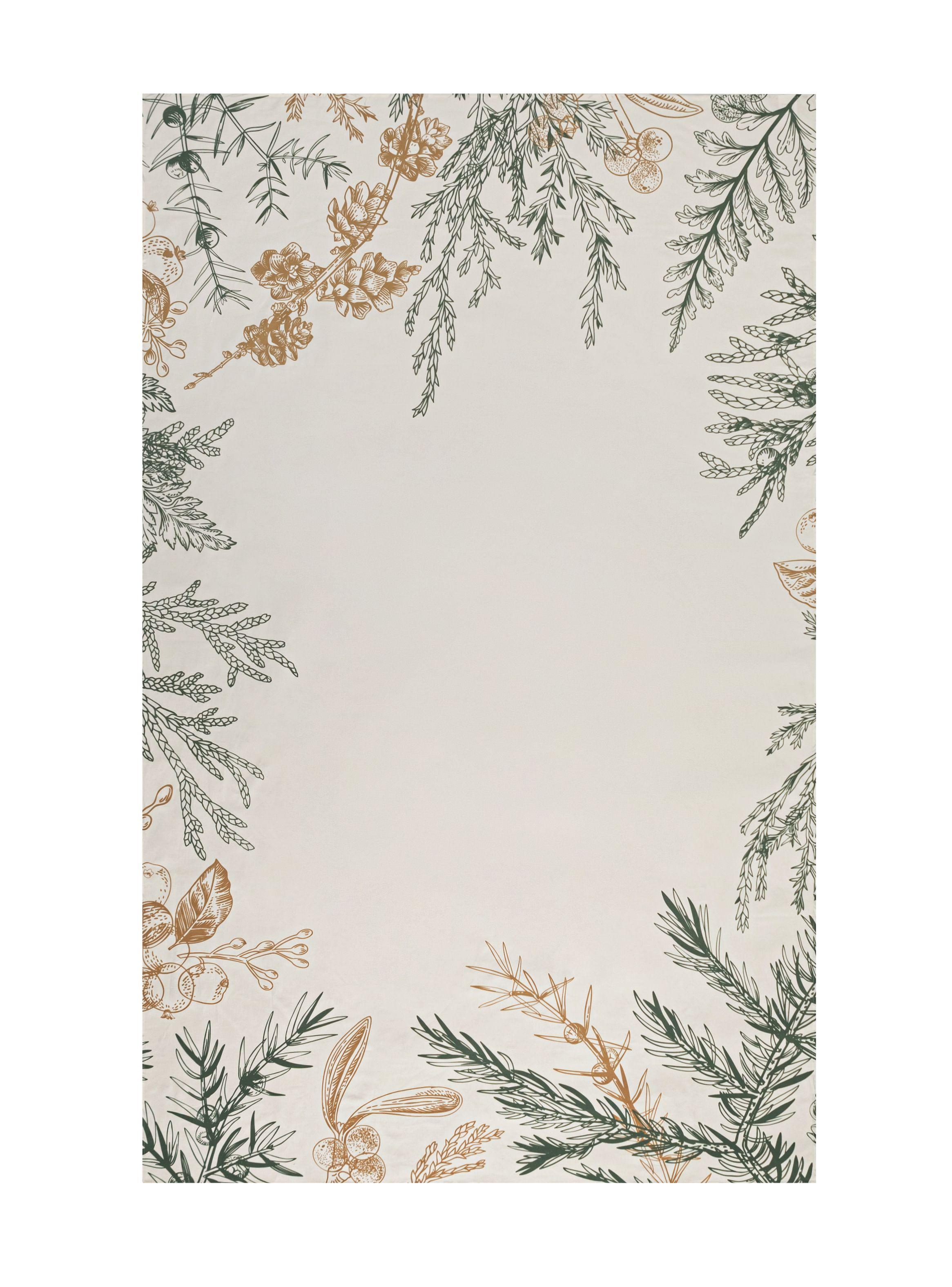 Mantel Verde Dorado 160x260 cm-1