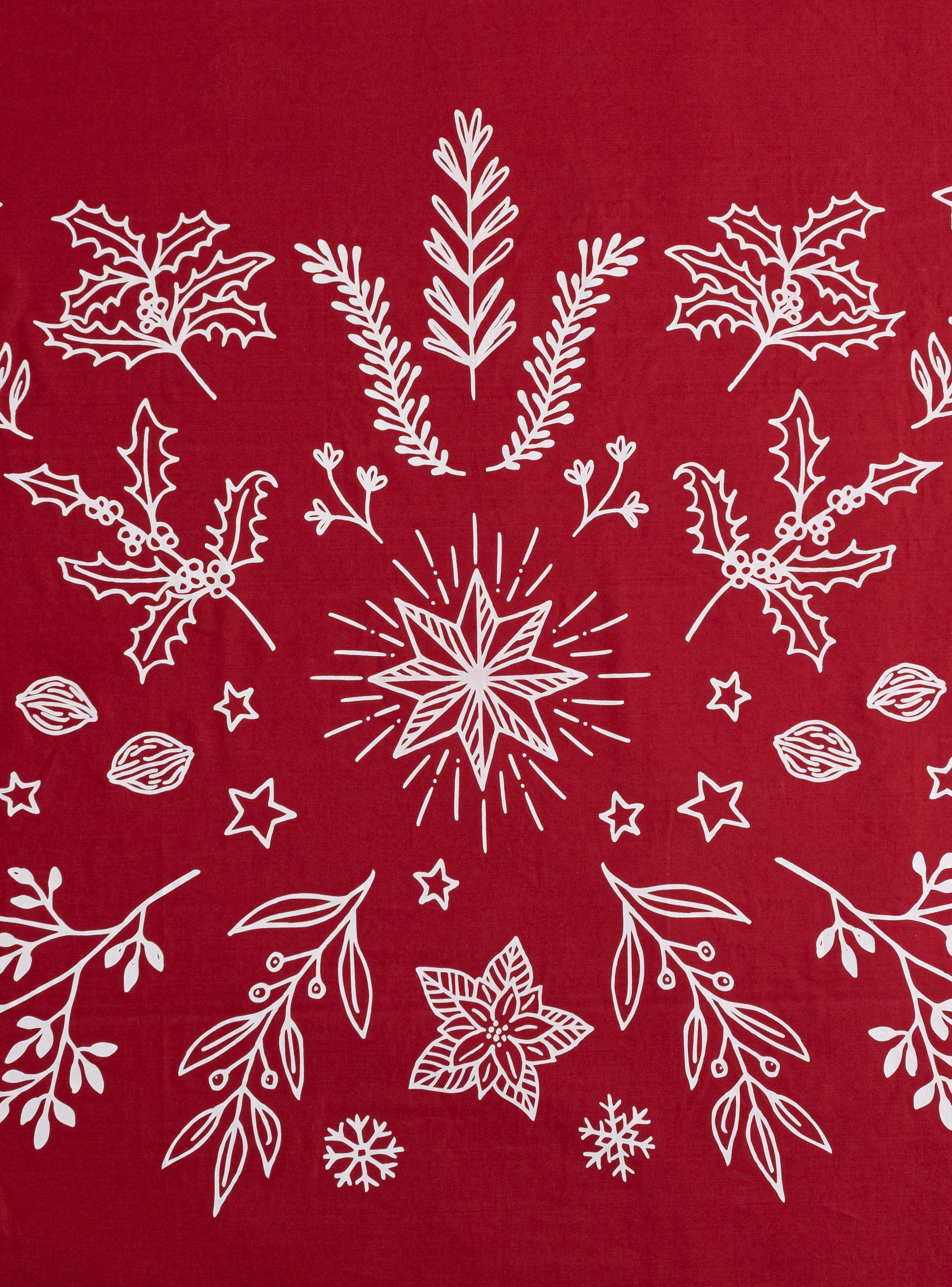 Mantel Rojo Navideño 180x300 cm-2