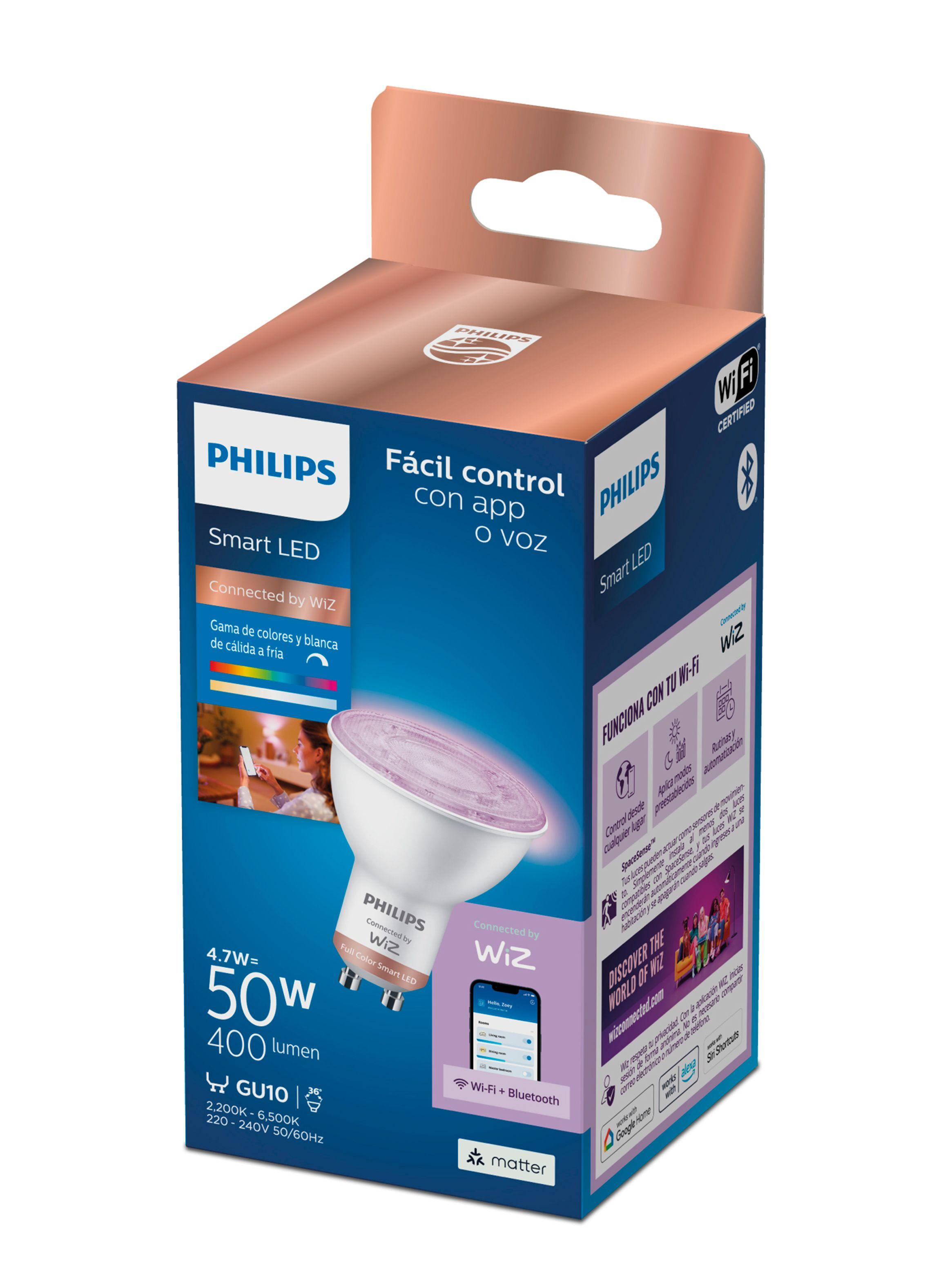 Iluminación Inteligente LED PHI WFB 50W GU10 922-65 RGB 6/1PF-2