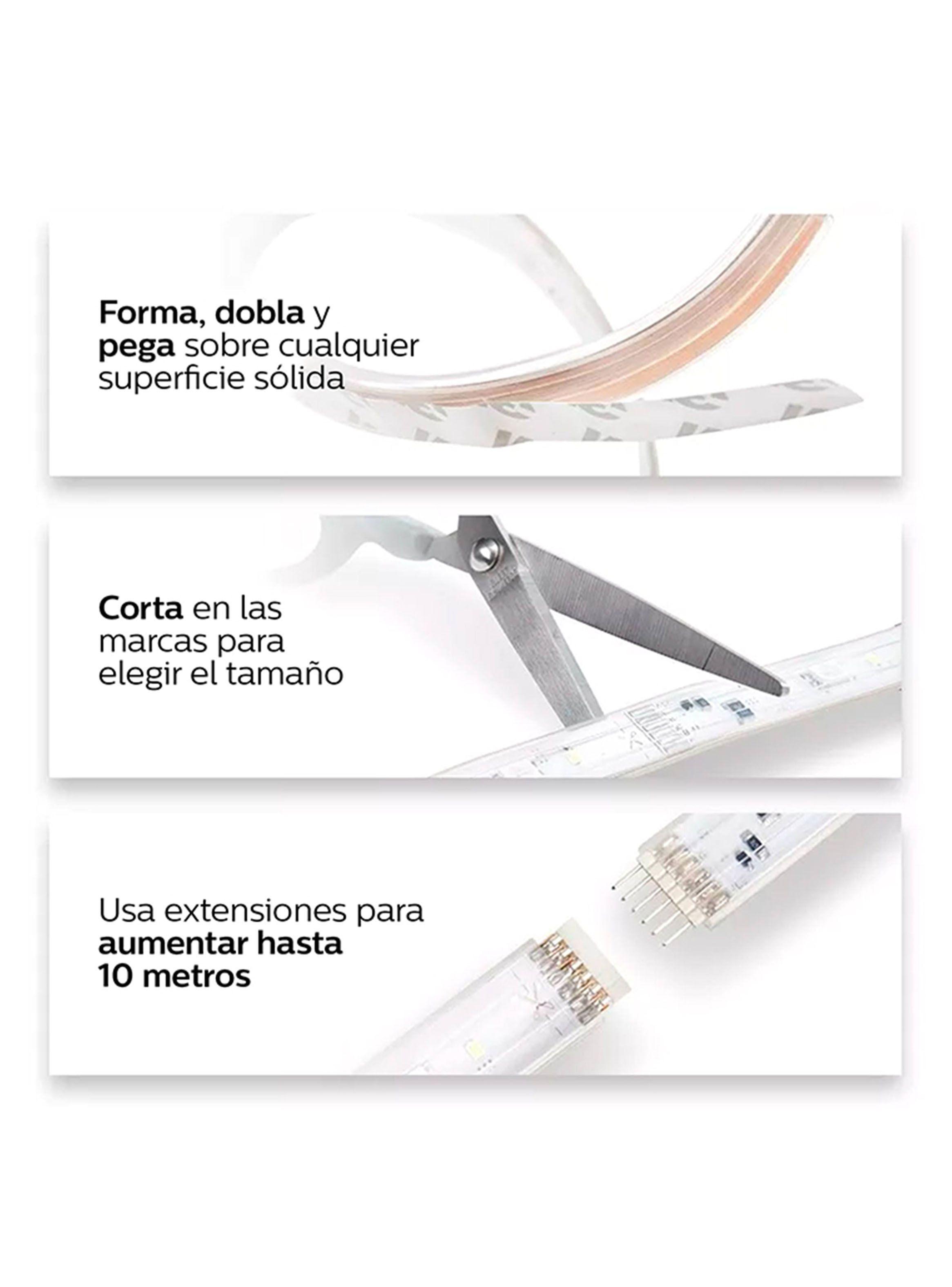 Tira Led Inteligente Base V4 2 mts Luz Blanca Multicolor-3