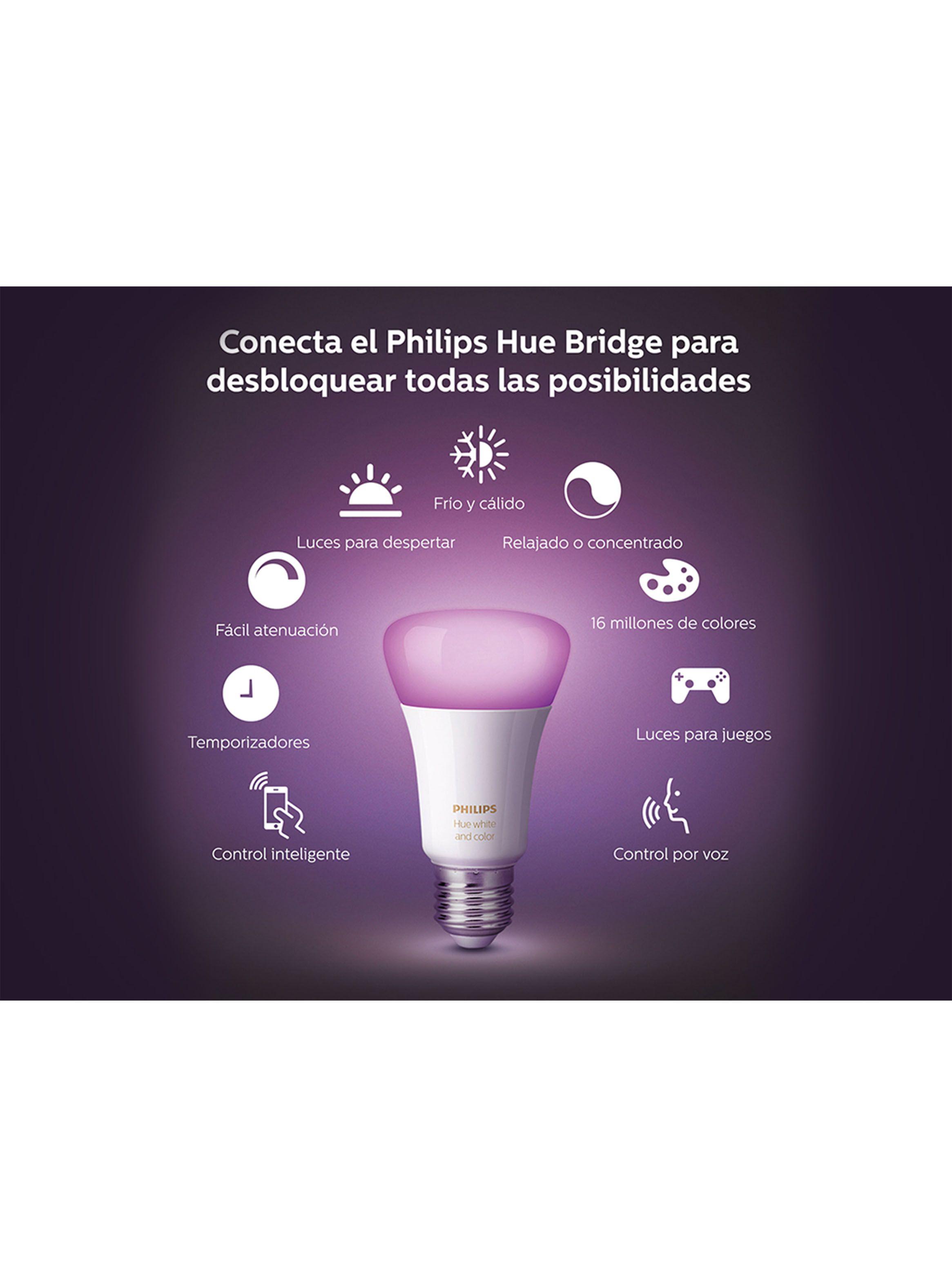 Kit Bridge + 2 Ampolletas E27 Luz Blanca Multicolor-3