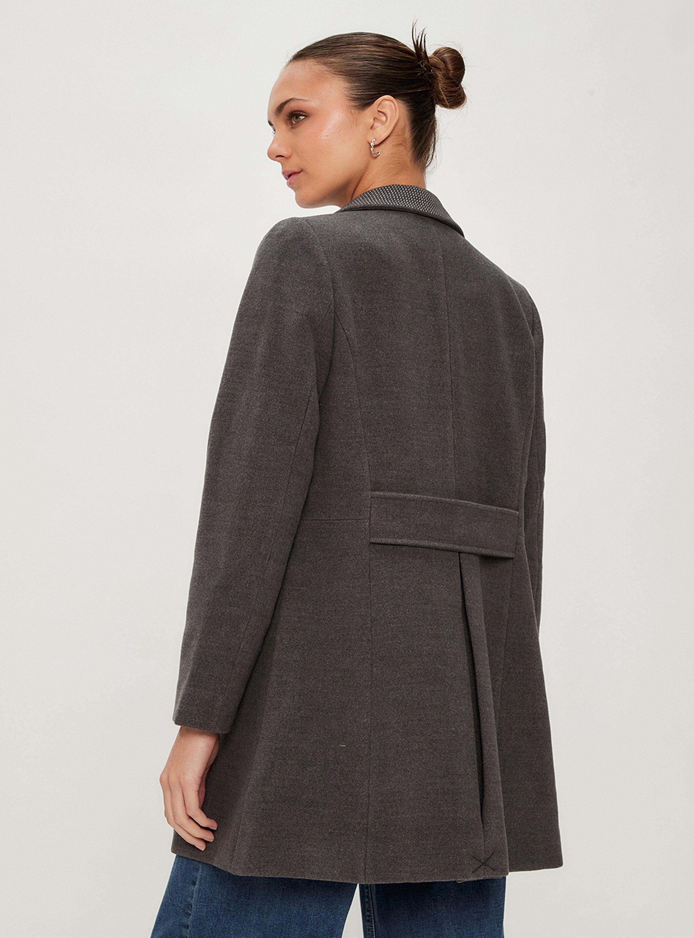 Abrigo Liso Manga Regular Sólido-1