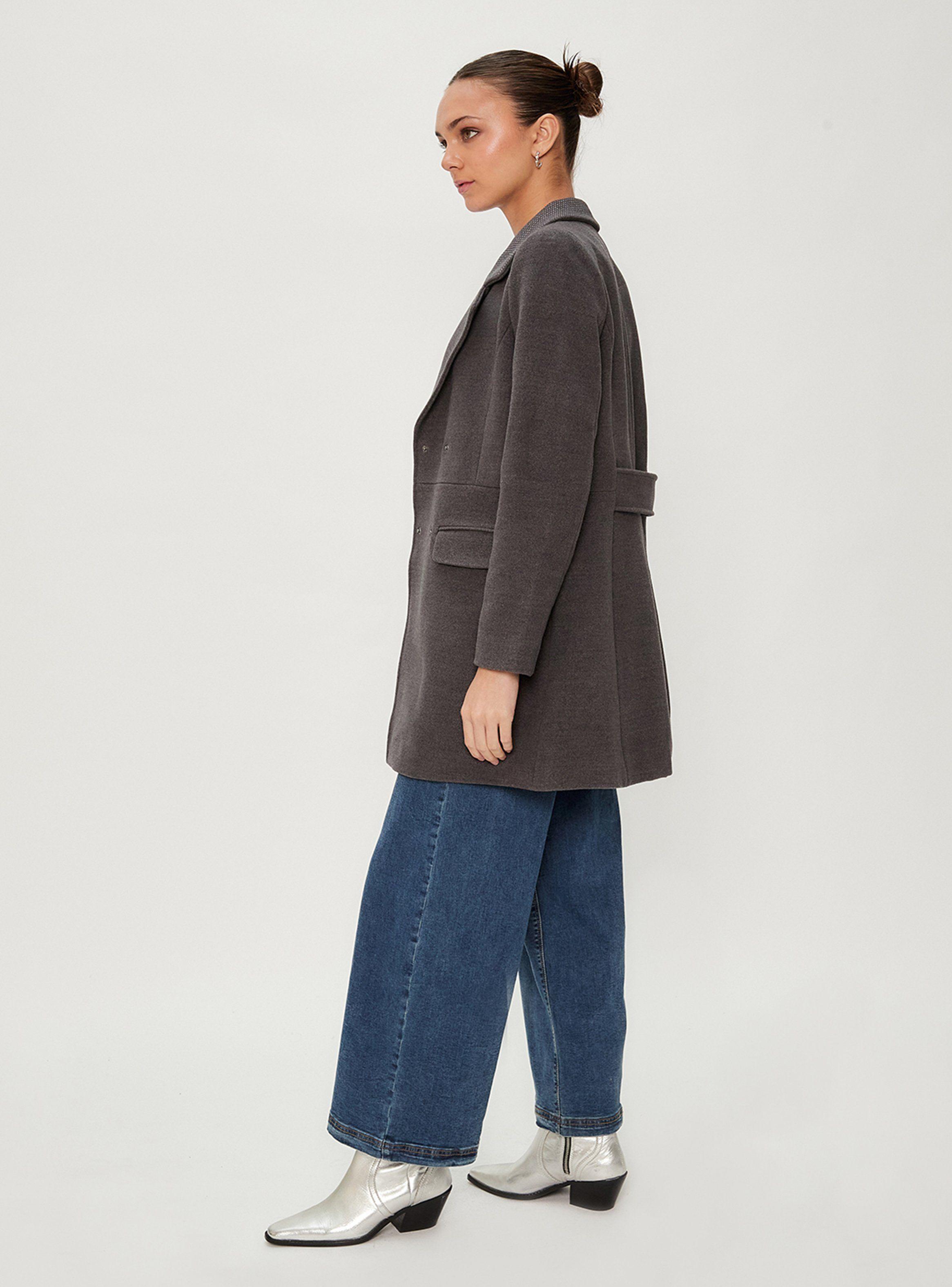 Abrigo Liso Manga Regular Sólido-3