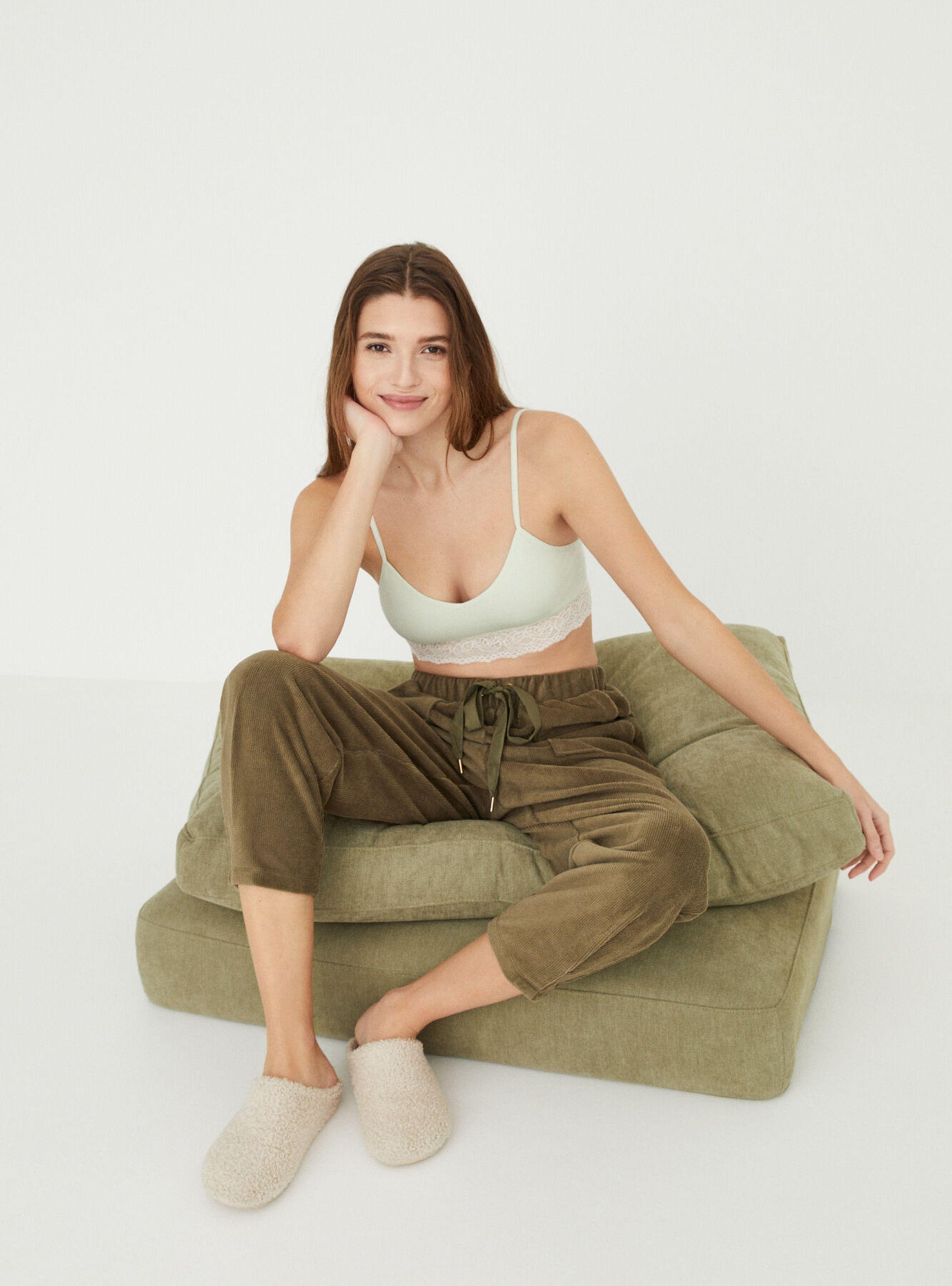 Top Decolette Seamless Algodón Menta-3